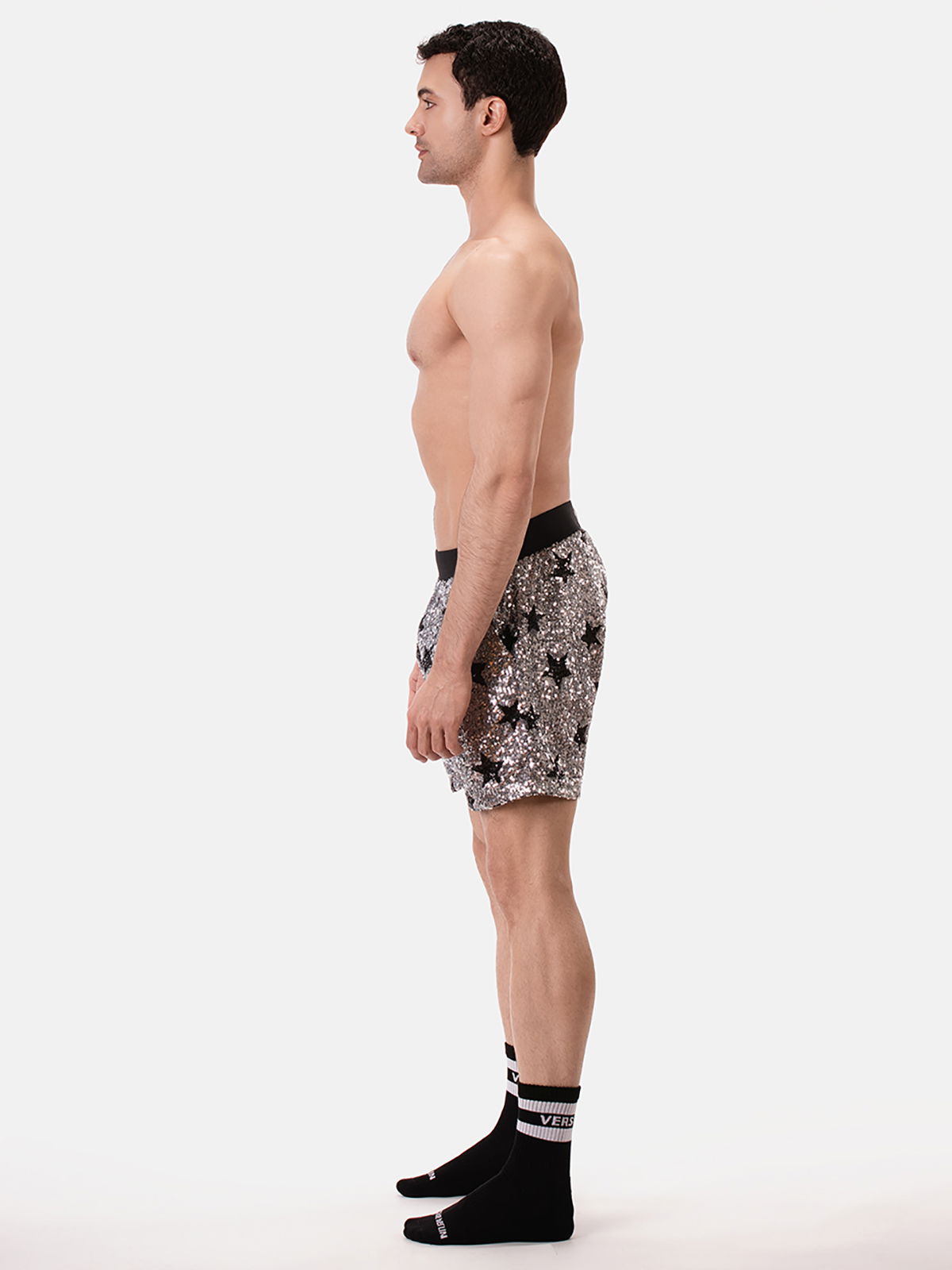 Brunos \ NEU \ Barcode Berlin \ Short Atlas | Silver/Black