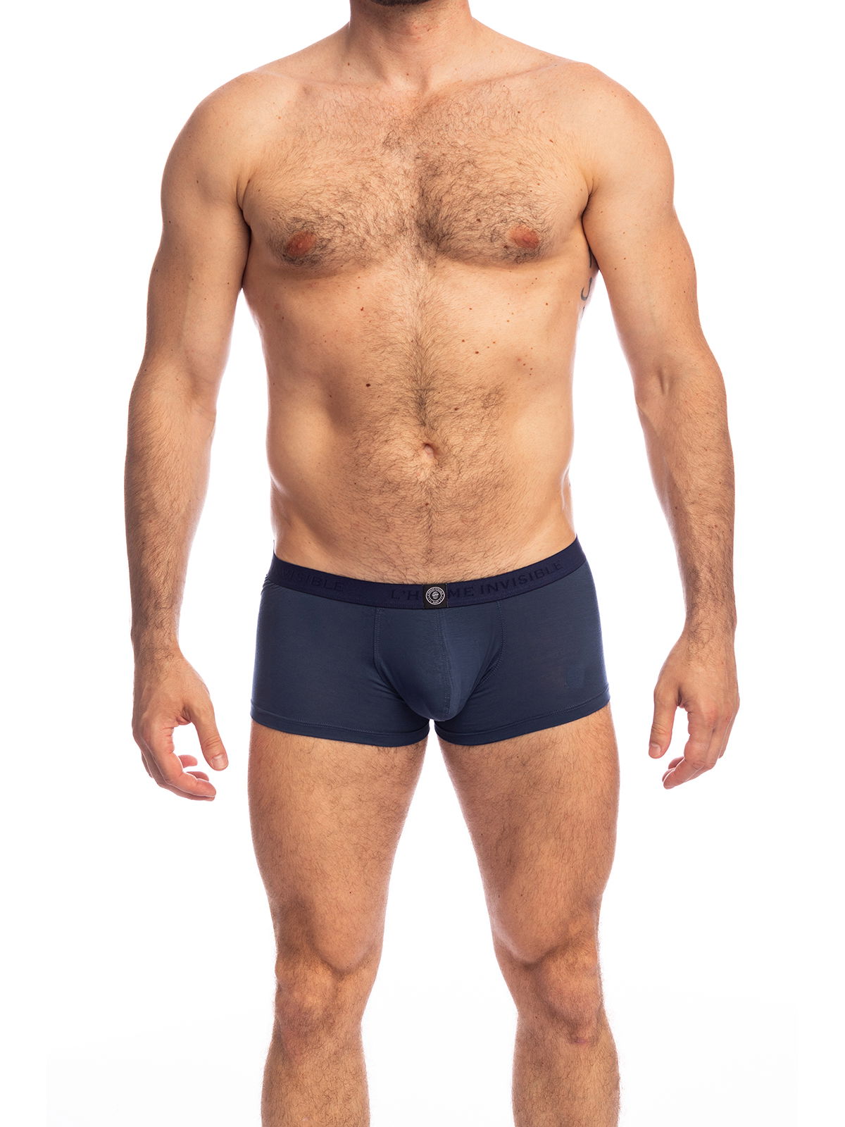 Brunos \ Boxer | Trunks \ L'homme Invisible \ Push-Up Hipster Soft Touch | Navy