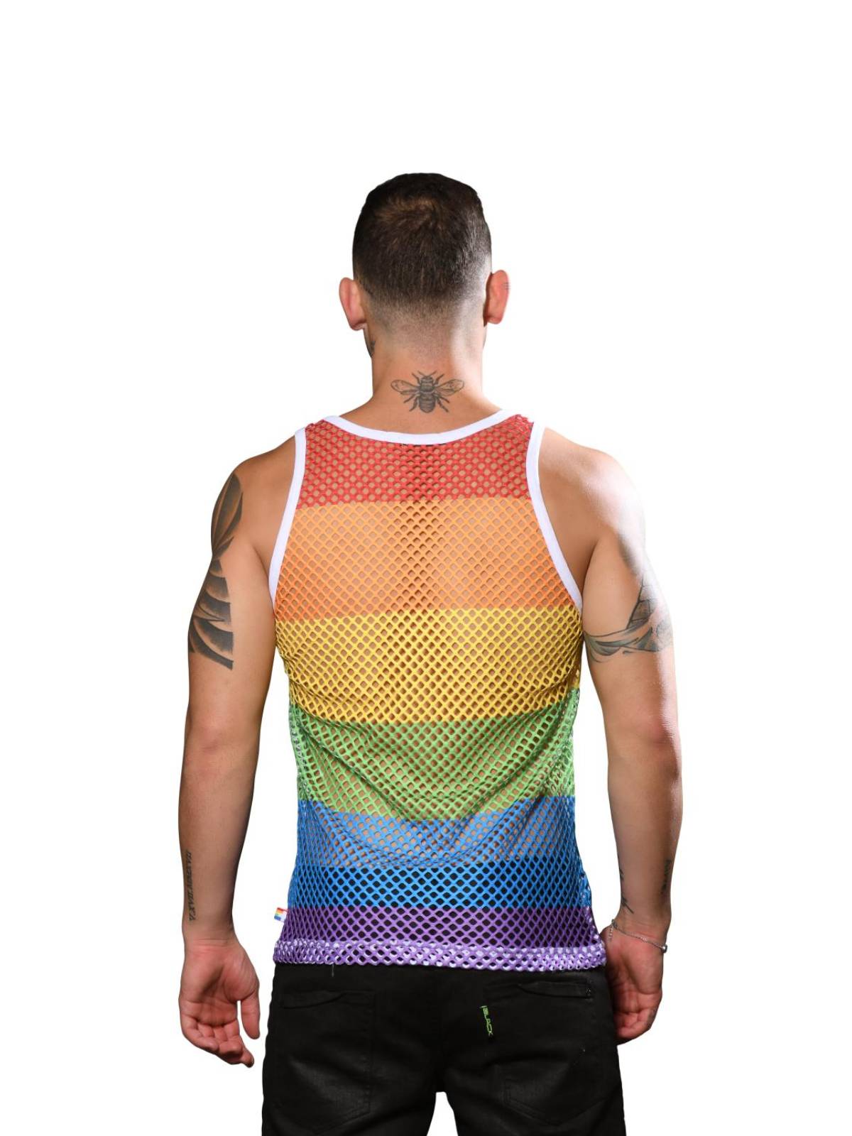 Brunos \ Pride Fashion \ Andrew Christian \ Andrew Christian Pride Mesh Stripe Tank