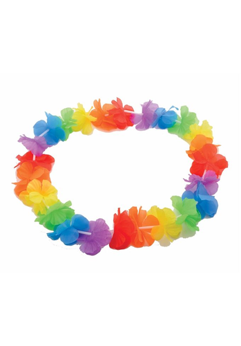 Brunos \ Pride Accessoires \  \ Regenbogen Blumenkette Hawaii