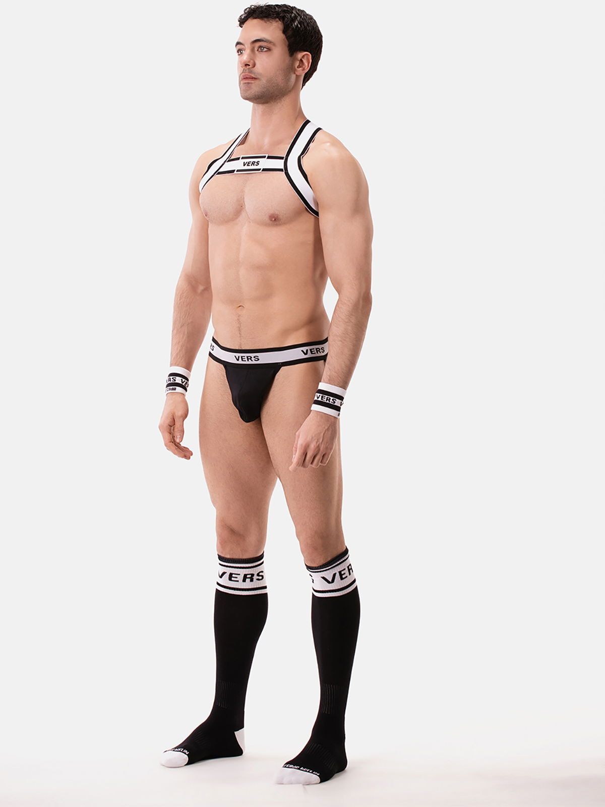 Brunos \  \ Barcode Berlin \ H-Front Harness VERS | White/Black