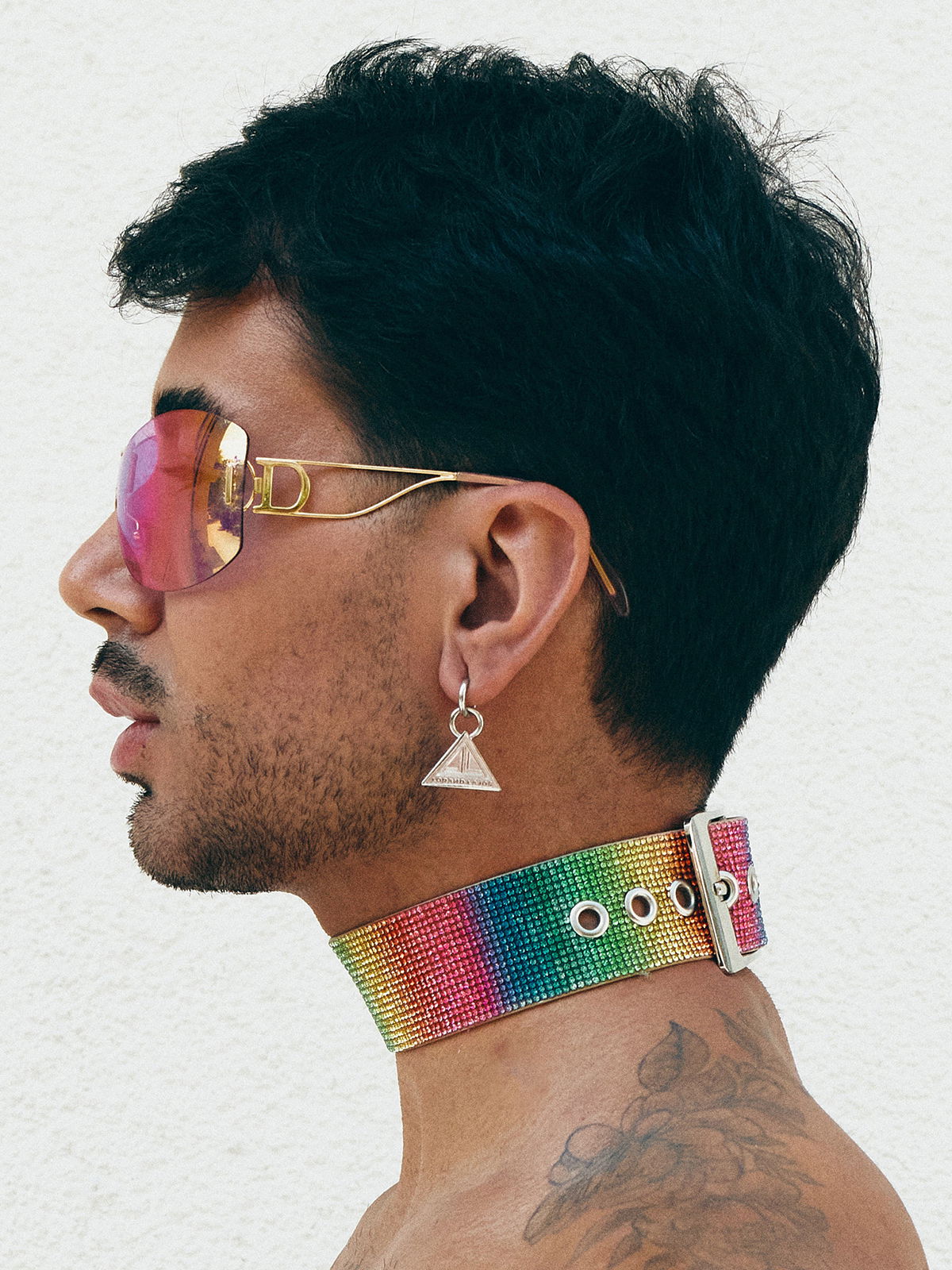 Brunos \ Neu \ Lorand Lajos \ Choker Crystal | Rainbow