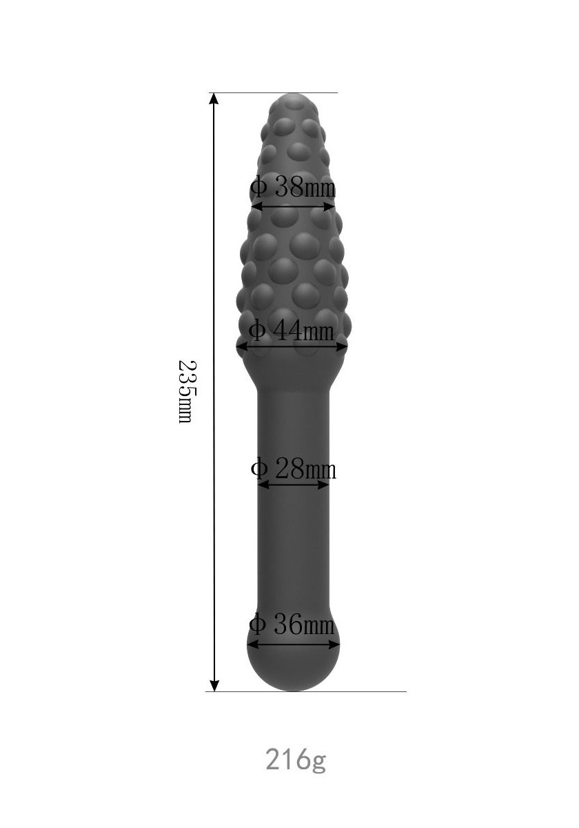 Brunos \ ZENN \ ZENN \ Silicone Anal Plug Dildo | Black