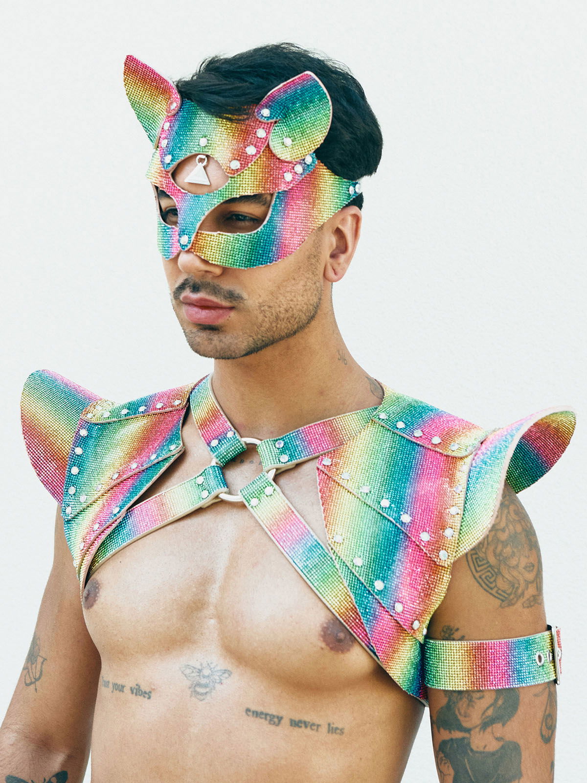 Brunos \ NEU \ Lorand Lajos \ Kitty Mask Crystal | Rainbow