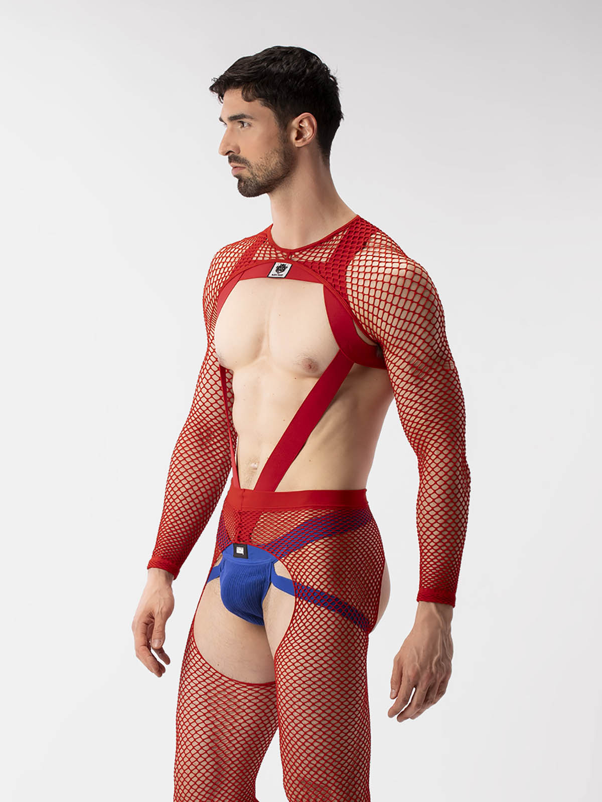 Brunos \ Neu \ Barcode Berlin \ Fishnet Sleeves Poggio | Red