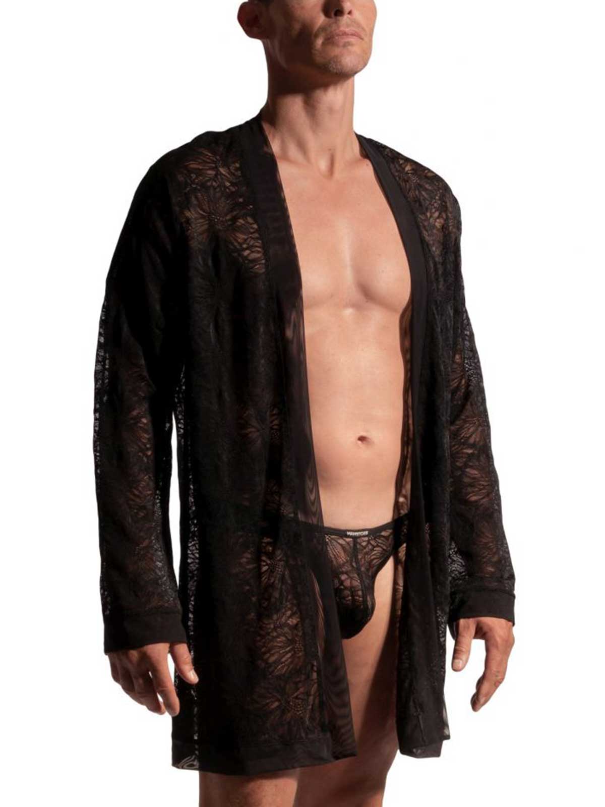 Brunos \ MANSTORE \ MANSTORE \ Kimono Night Robe aus Spitze | Black