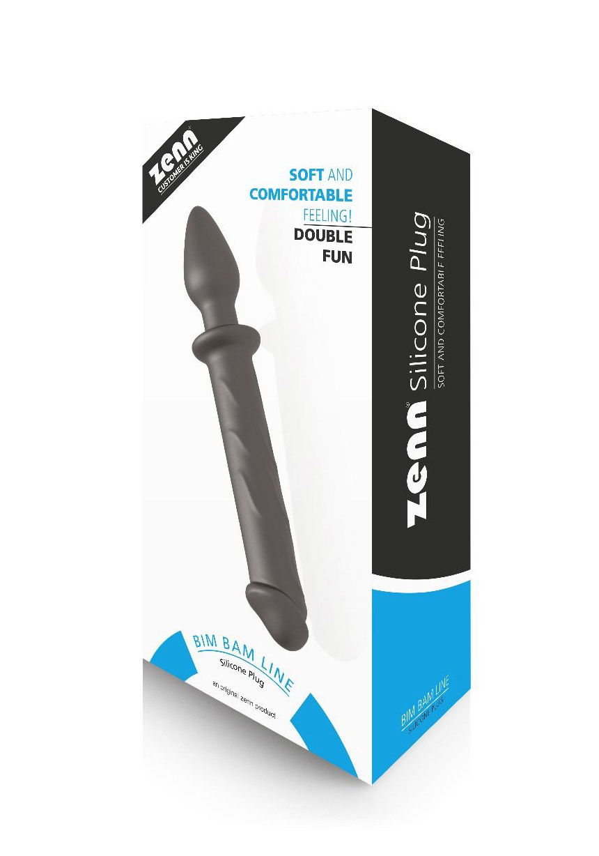 Brunos \ ZENN \ ZENN \ Silicone Double Dildo (22,5 x 3,6 cm) | Black