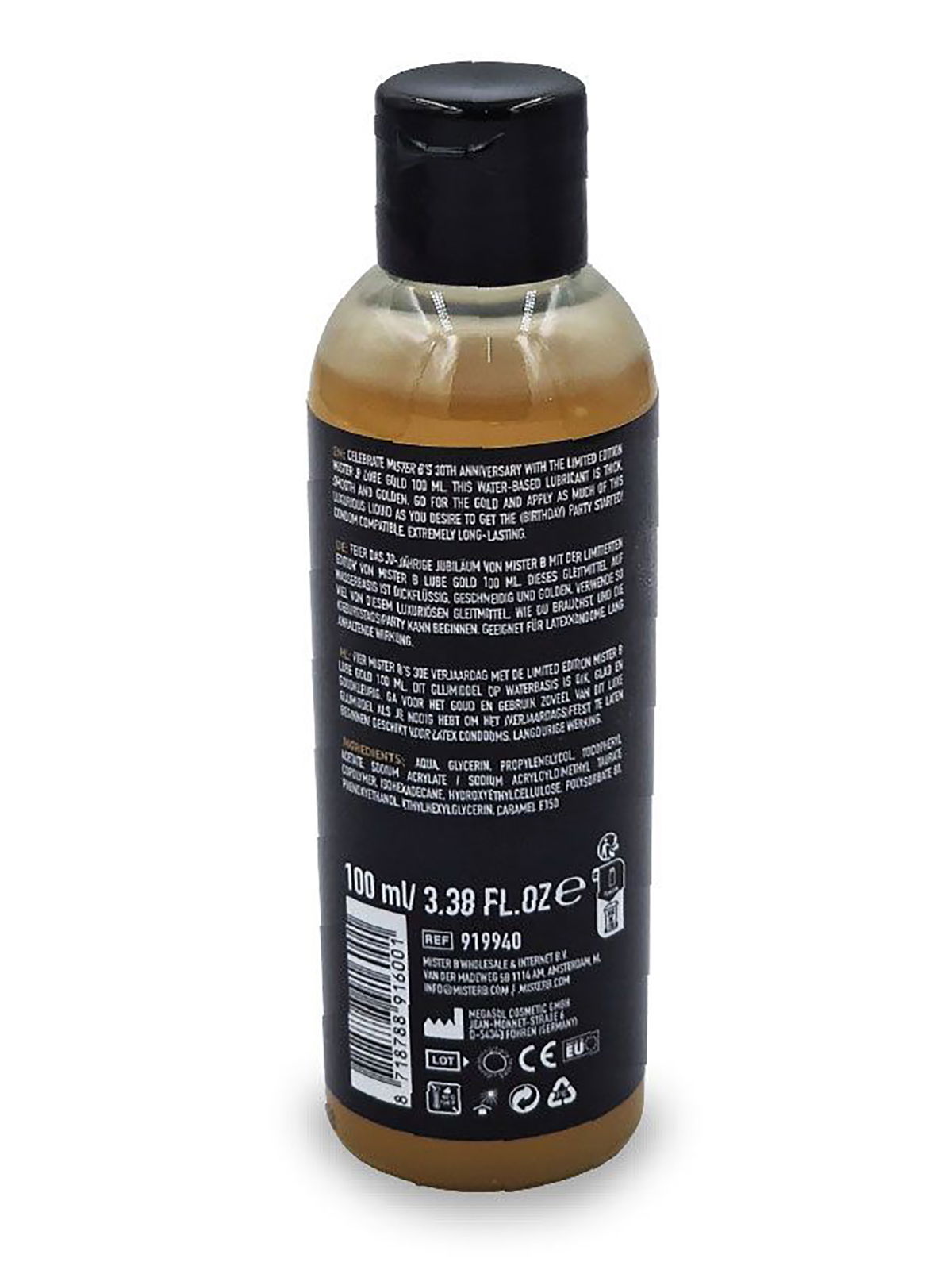 Brunos \ Wasser \ Mister B \ Gleitgel LUBE Gold auf Wasserbasis | 100 ml 