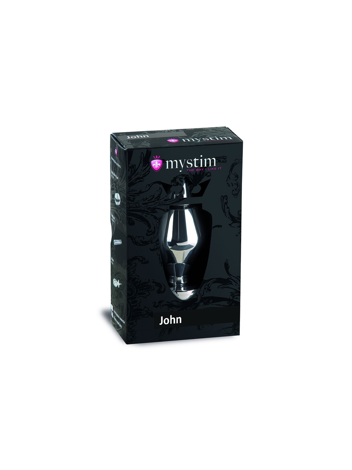 Brunos \ Neu \ Mystim \ John Buttplug L 10,5 x 5 cm | Silver