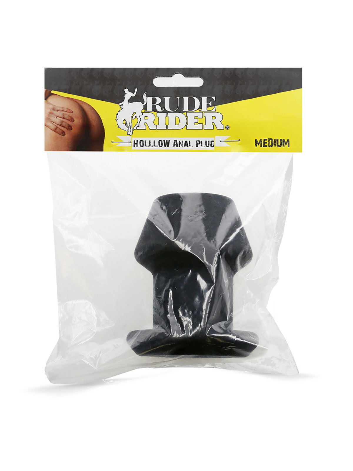 Brunos \ Rude Rider \ Rude Rider \ Rude Rider Hollow Anal Plug Medium | Black