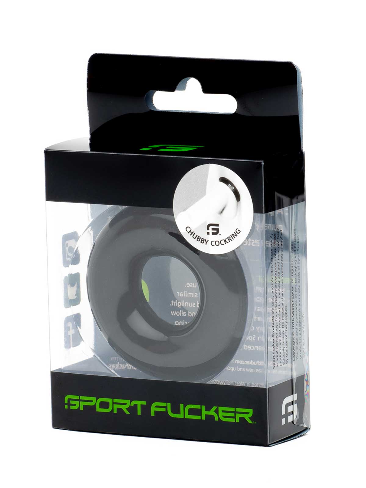 Brunos \ Gummi \ Sport Fucker \ Rubber Cockring | Black