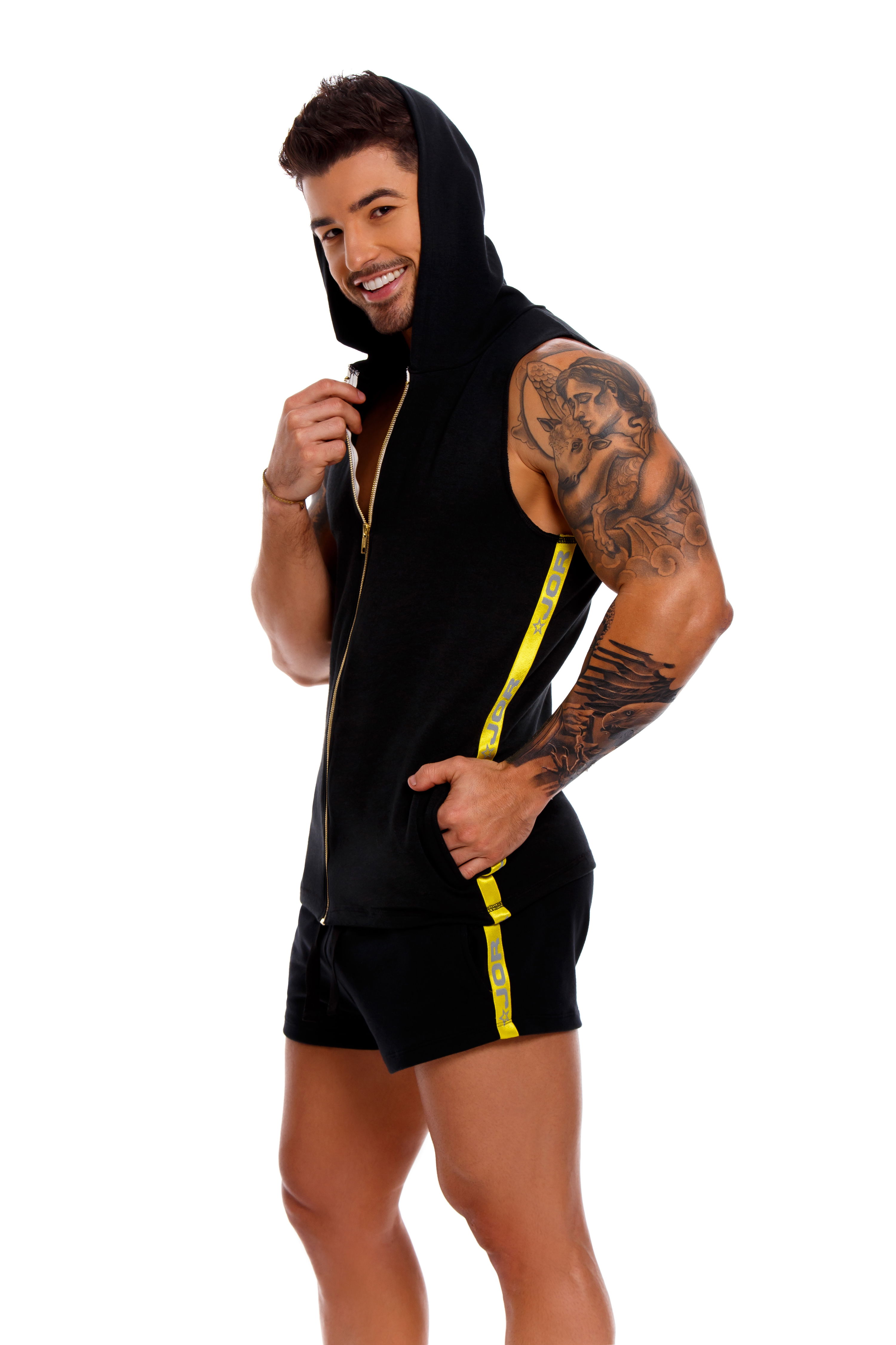 Brunos \ JOR \ JOR \ Hoodie Tank Sparta | Black