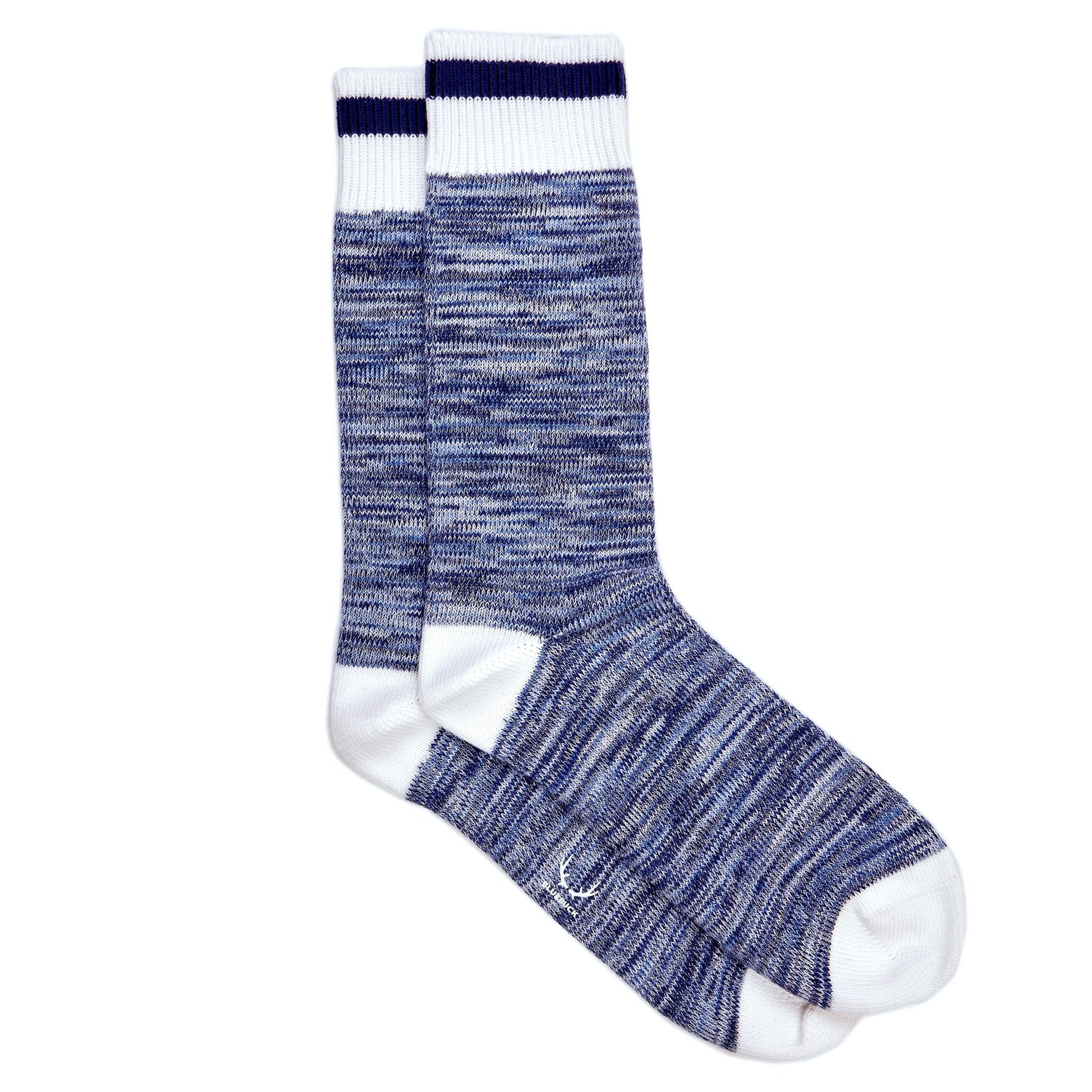 Brunos \ Bluebuck \ Bluebuck \ Nautical Socks | Navy/White