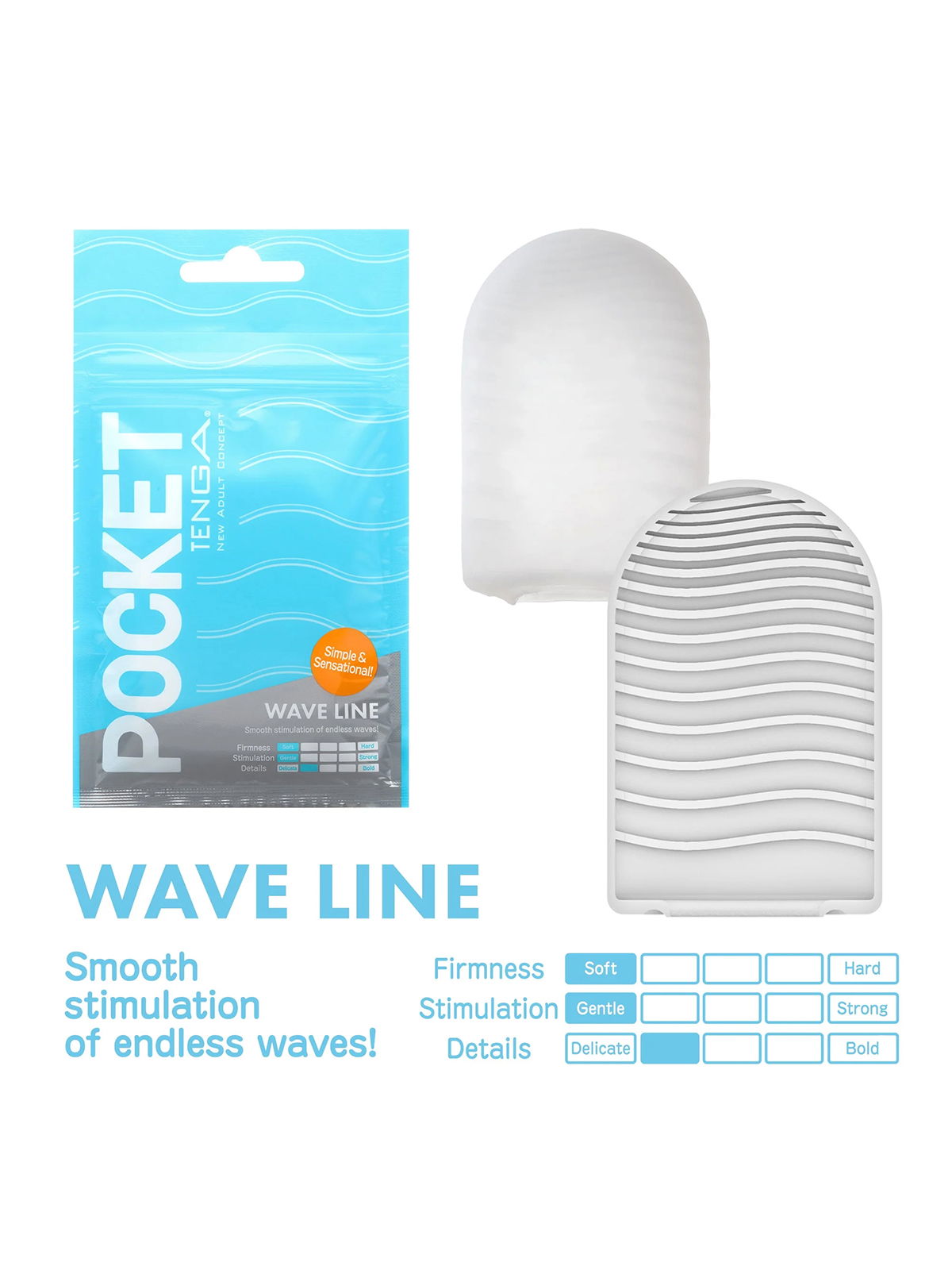 Brunos \  \ Tenga \ Pocket Wave Line Masturbator