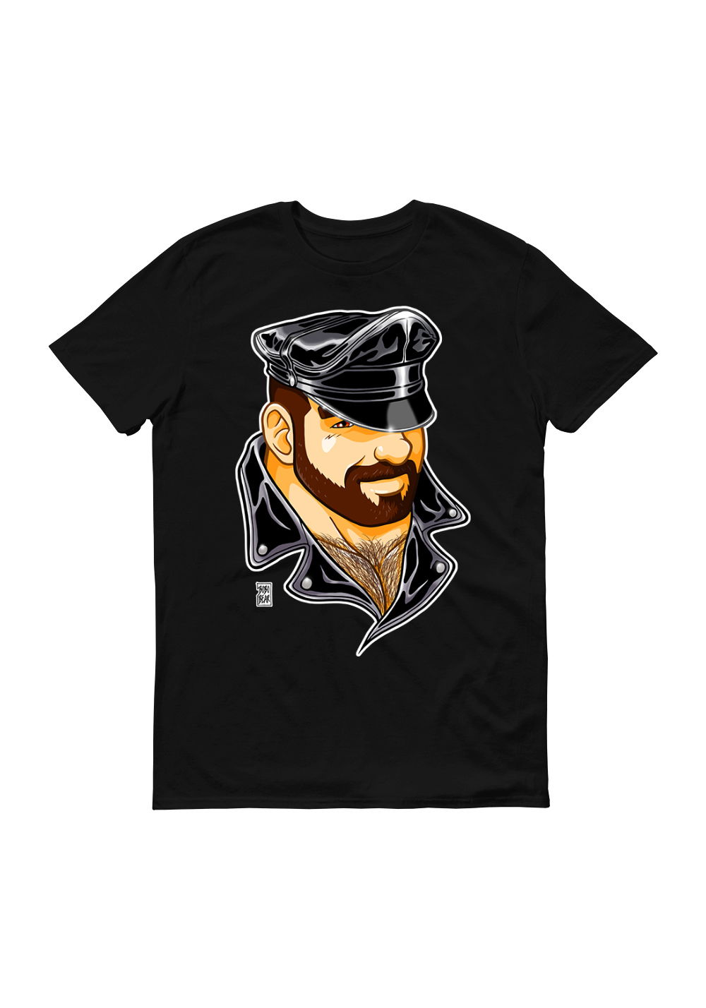Brunos \ Tops \ Bobo Bear \ Bobo Bear Shirt Adam likes Leather Black