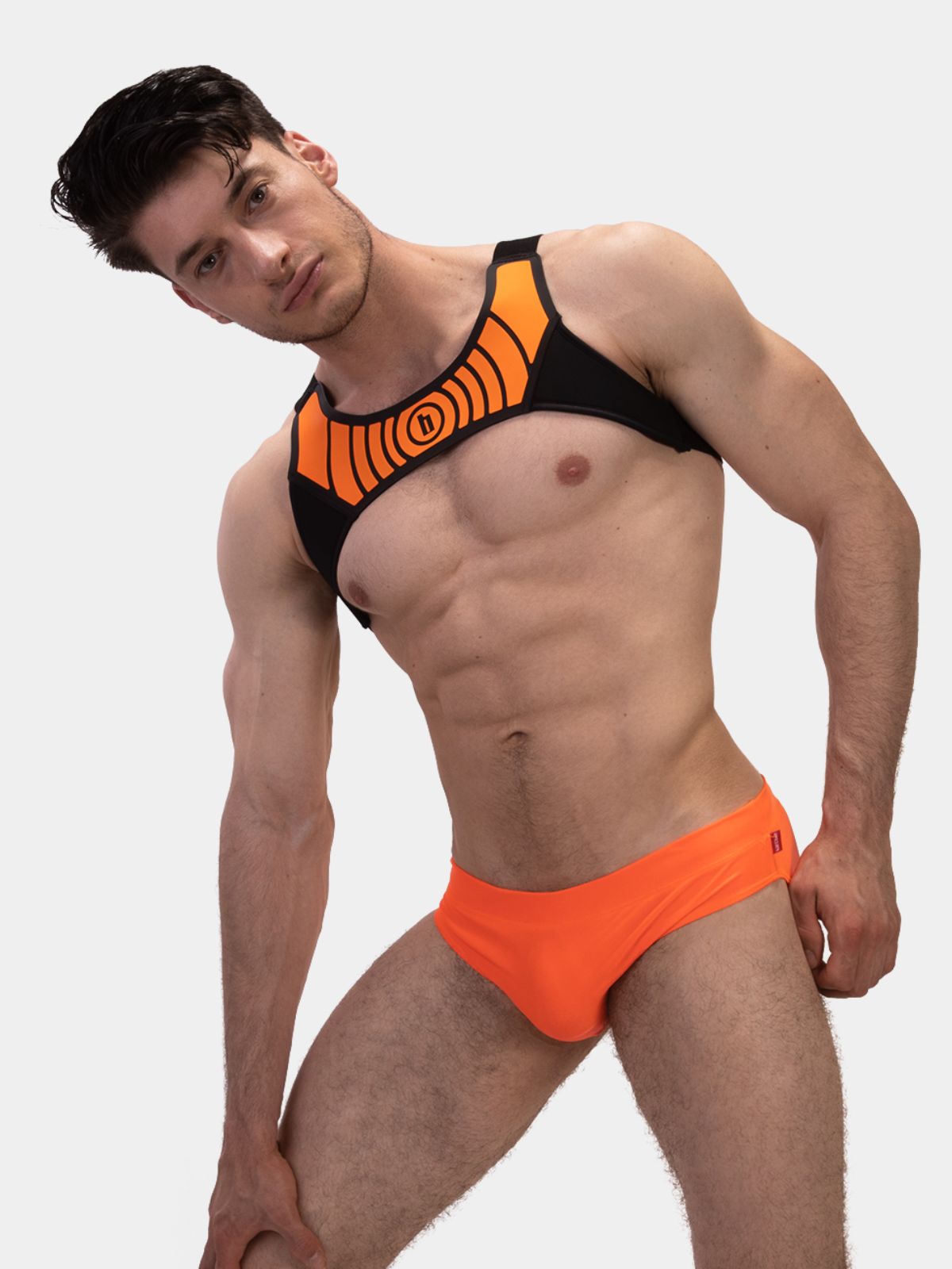 Brunos \ Bekleidung \ Barcode Berlin \ Harness Vacal | Black/Neonorange