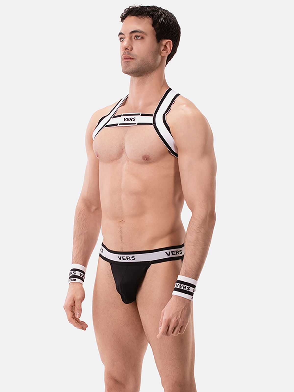 Brunos \ Neu \ Barcode Berlin \ H-Front Harness VERS | White/Black