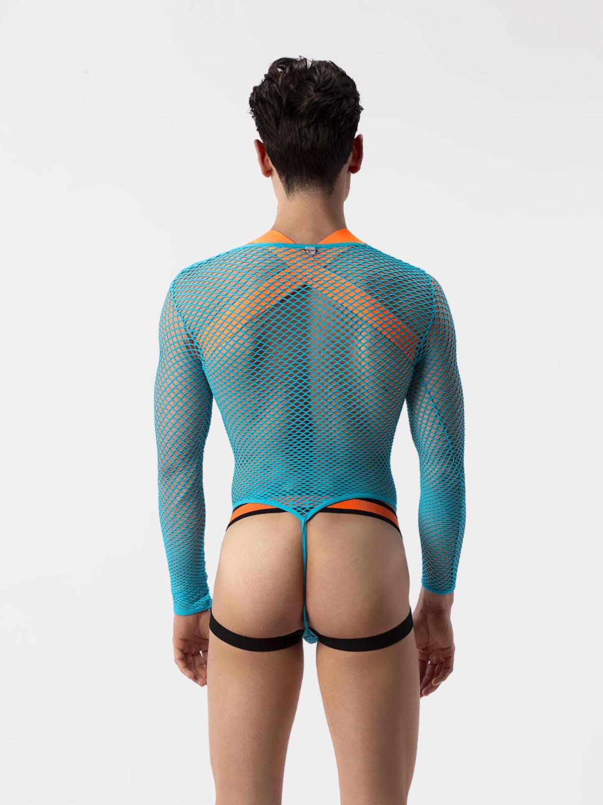 Brunos \  \ Barcode Berlin \ Fishnet Body Como | Neonblue