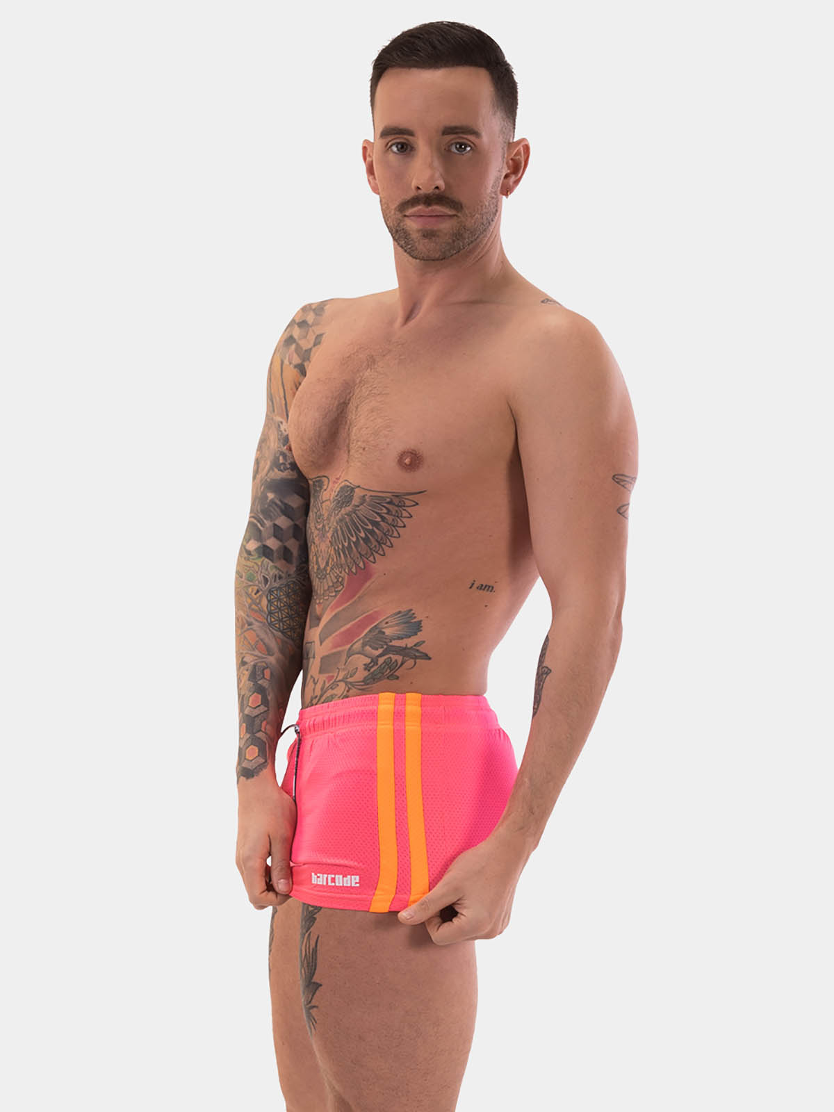 Brunos \  \ Barcode Berlin \ Short Timur | Neonpink/Neonorange