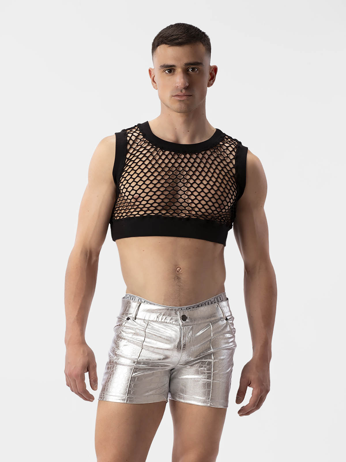 Brunos \ Fashion Sale \ Barcode Berlin \ Foiled Short Planet | Silver