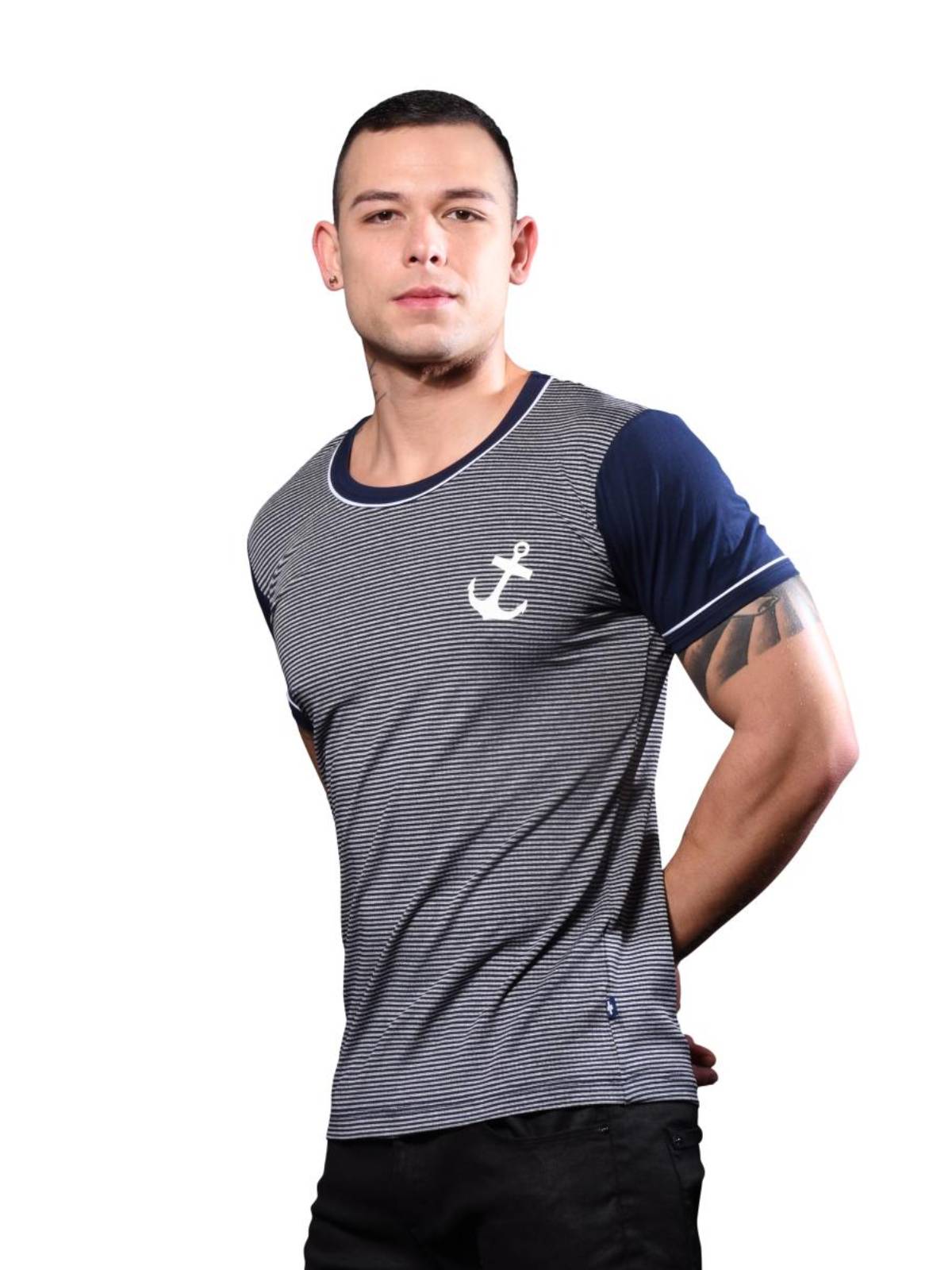 Brunos \  \ Andrew Christian \ Anchor Stripe Tee