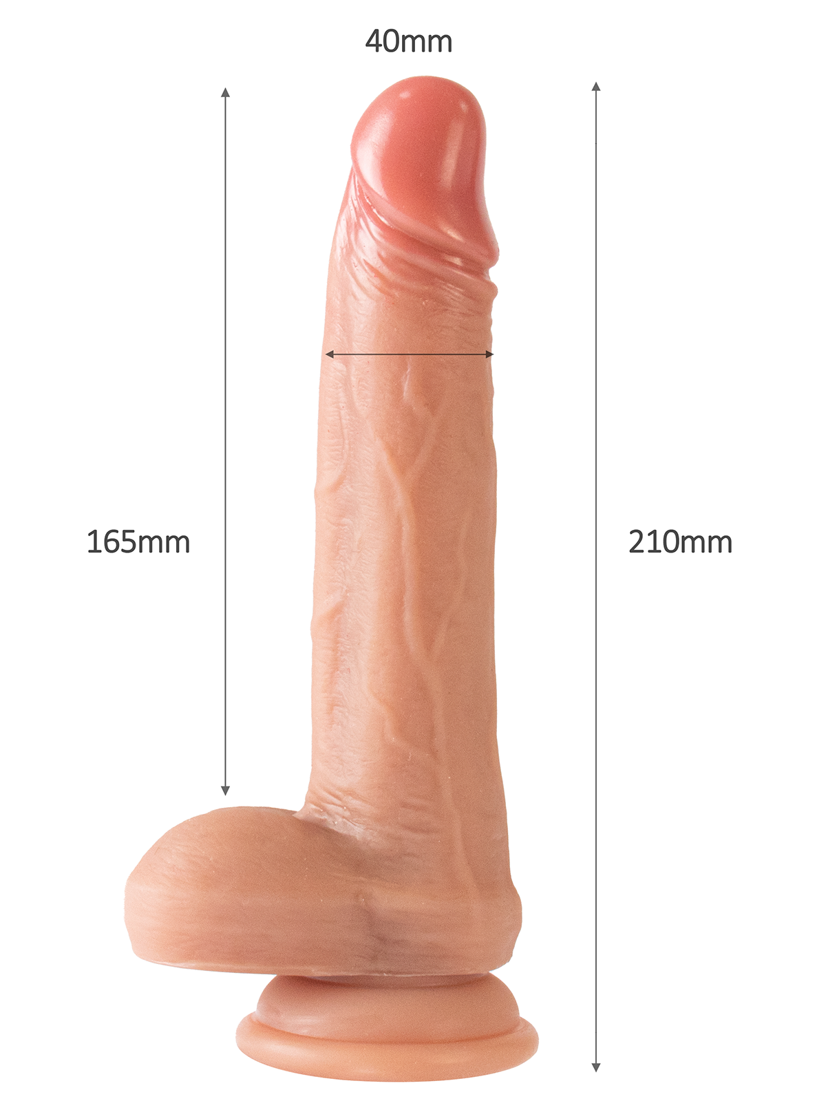 Brunos \ ZENN \ ZENN \ Super Soft Realistic Dual Density Dick 21 x 4,0 cm