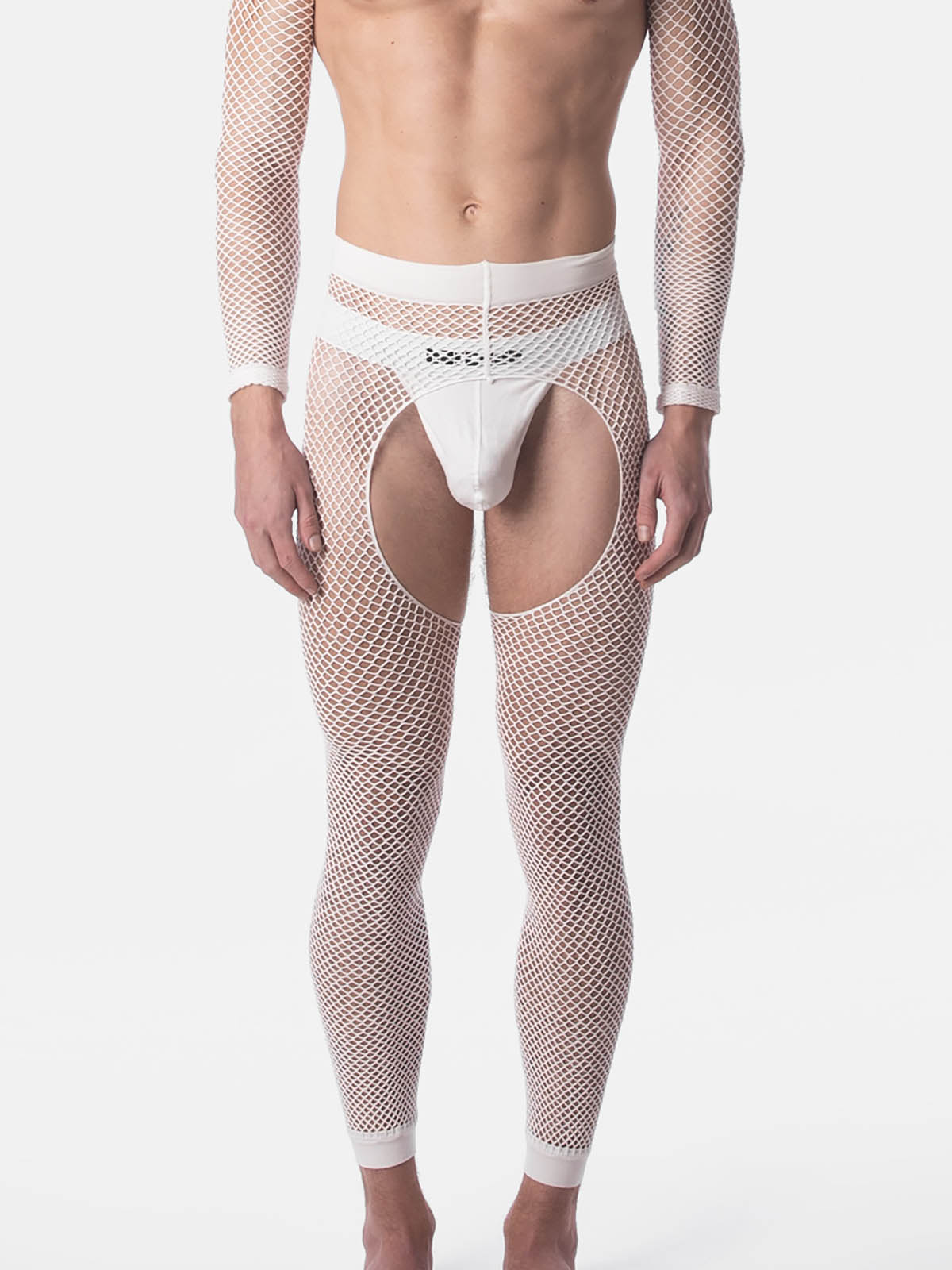 Brunos \  \ Barcode Berlin \ Fishnet Leggins Cacci | White