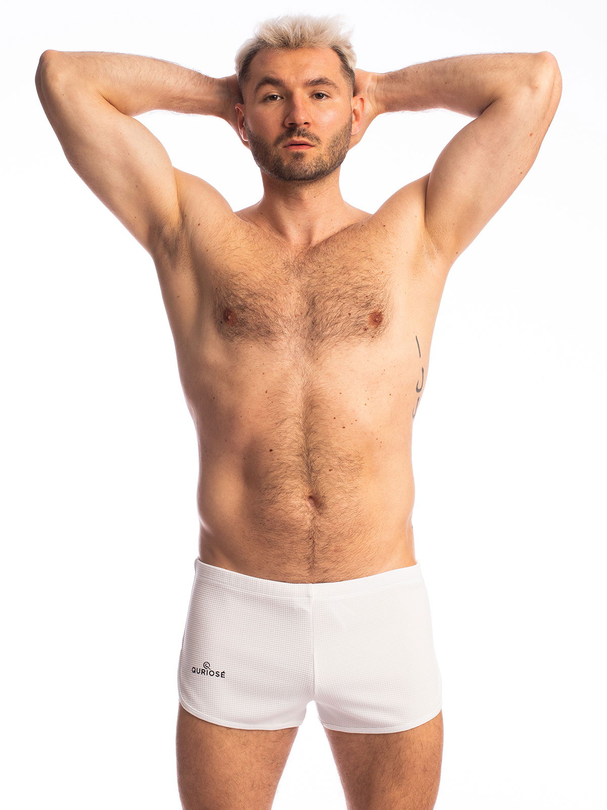 Brunos \ Quriosé \ Quriosé \ Retro Shorts Pops | White