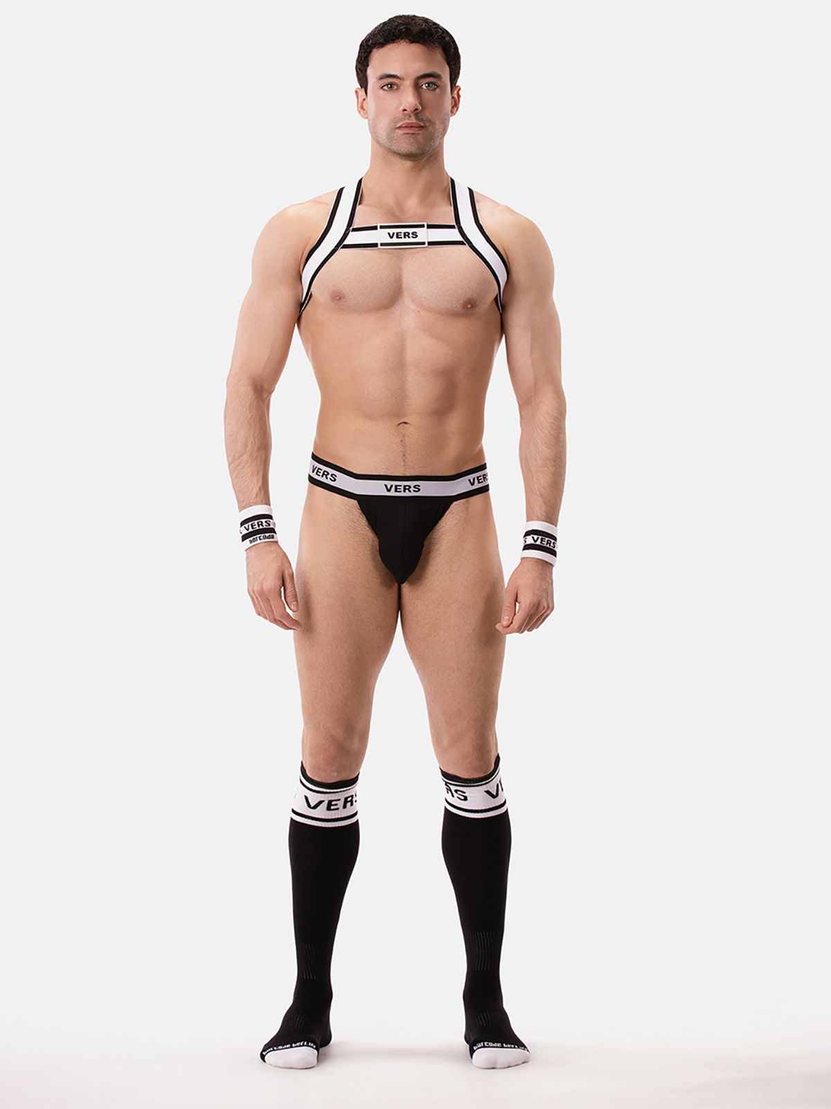 Brunos \ Jocks \ Barcode Berlin \ Suspender Slip VERS | Black/White