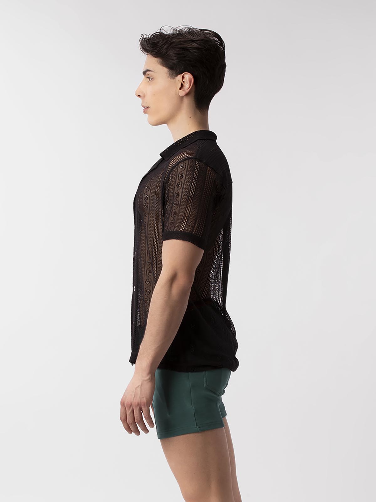 Brunos \ Fashion Sale \ Barcode Berlin \ Lace Shirt Dusan | Black