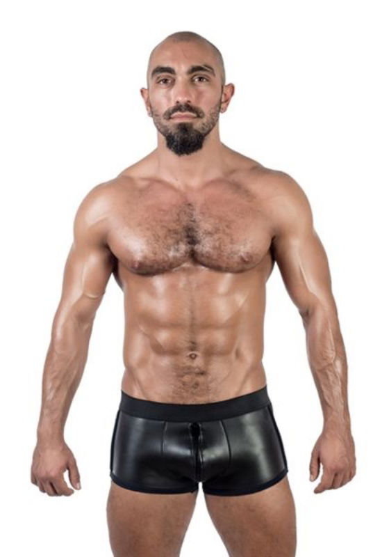 Neoprene Shorts 3 Way Full Zip | Black