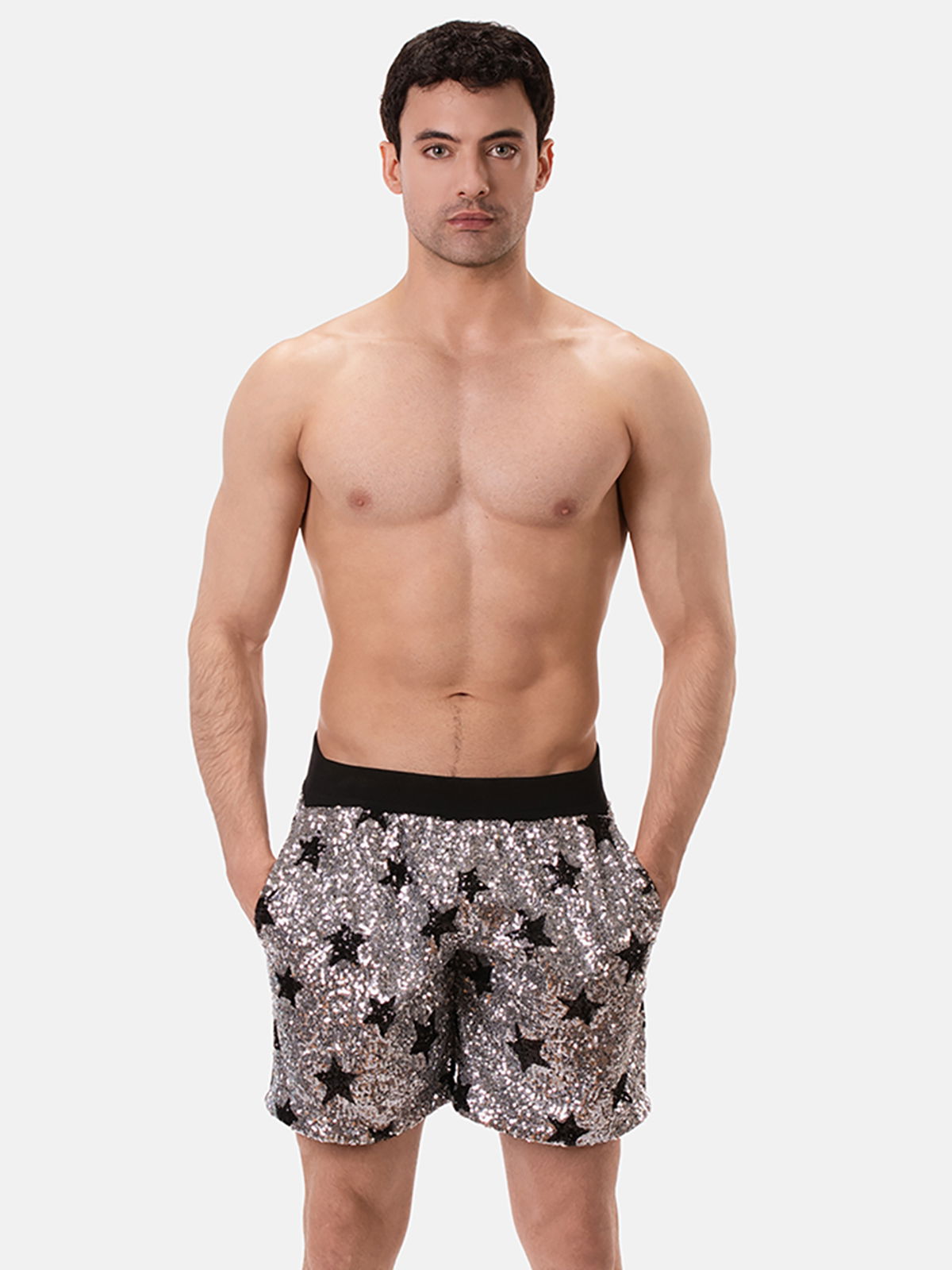 Brunos \ NEU \ Barcode Berlin \ Short Atlas | Silver/Black