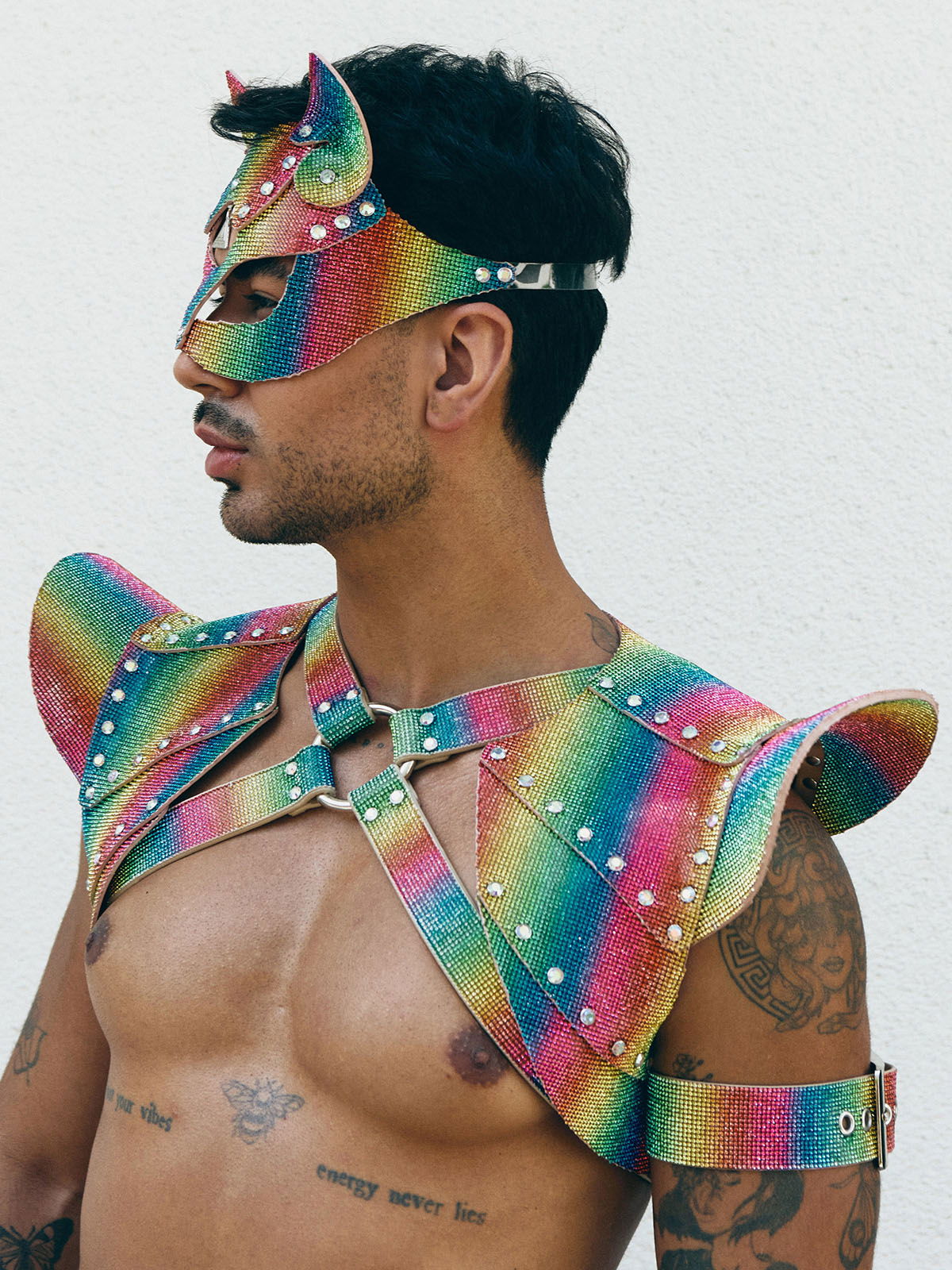 Brunos \ NEU \ Lorand Lajos \ Kitty Mask Crystal | Rainbow