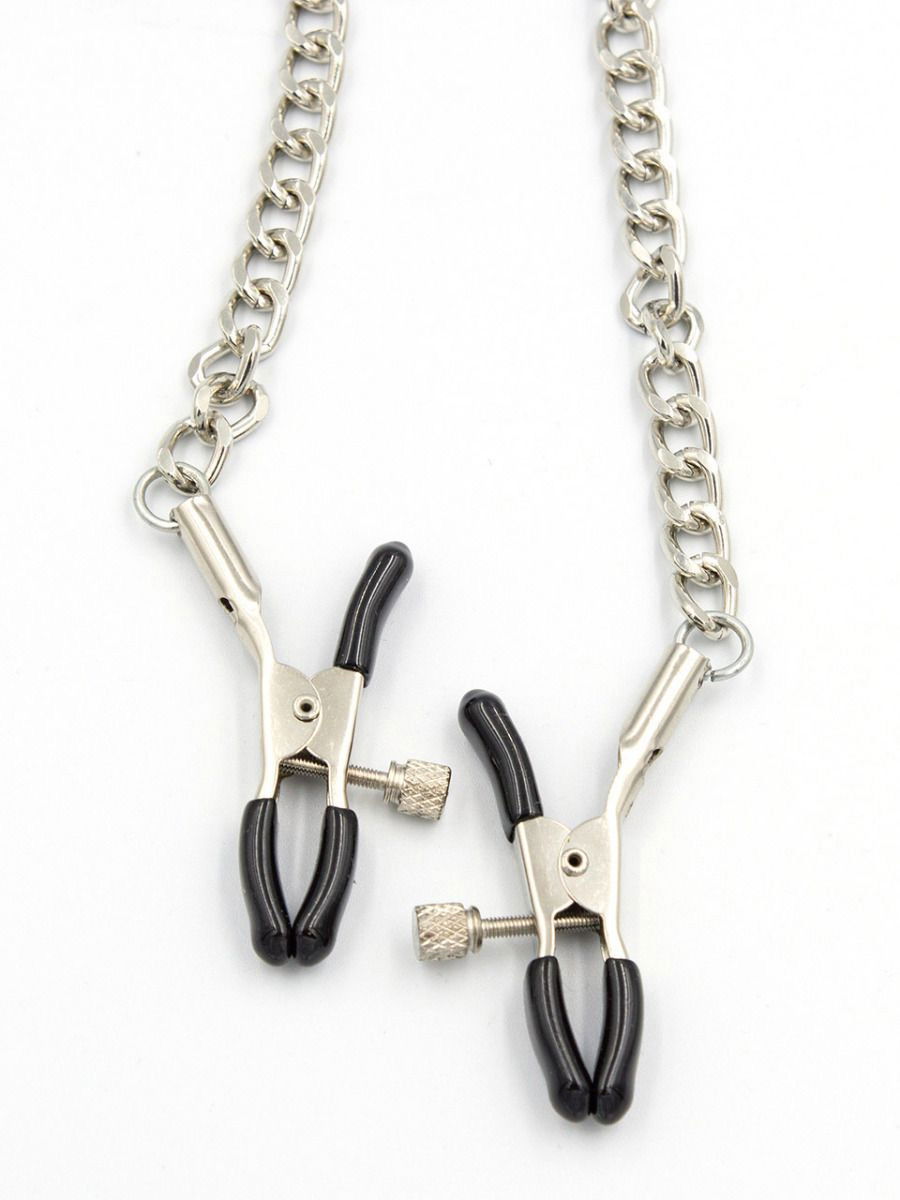 Brunos \ Neu \ Mister B \ Pinch Alligator Clamps Adjust. w. Chain