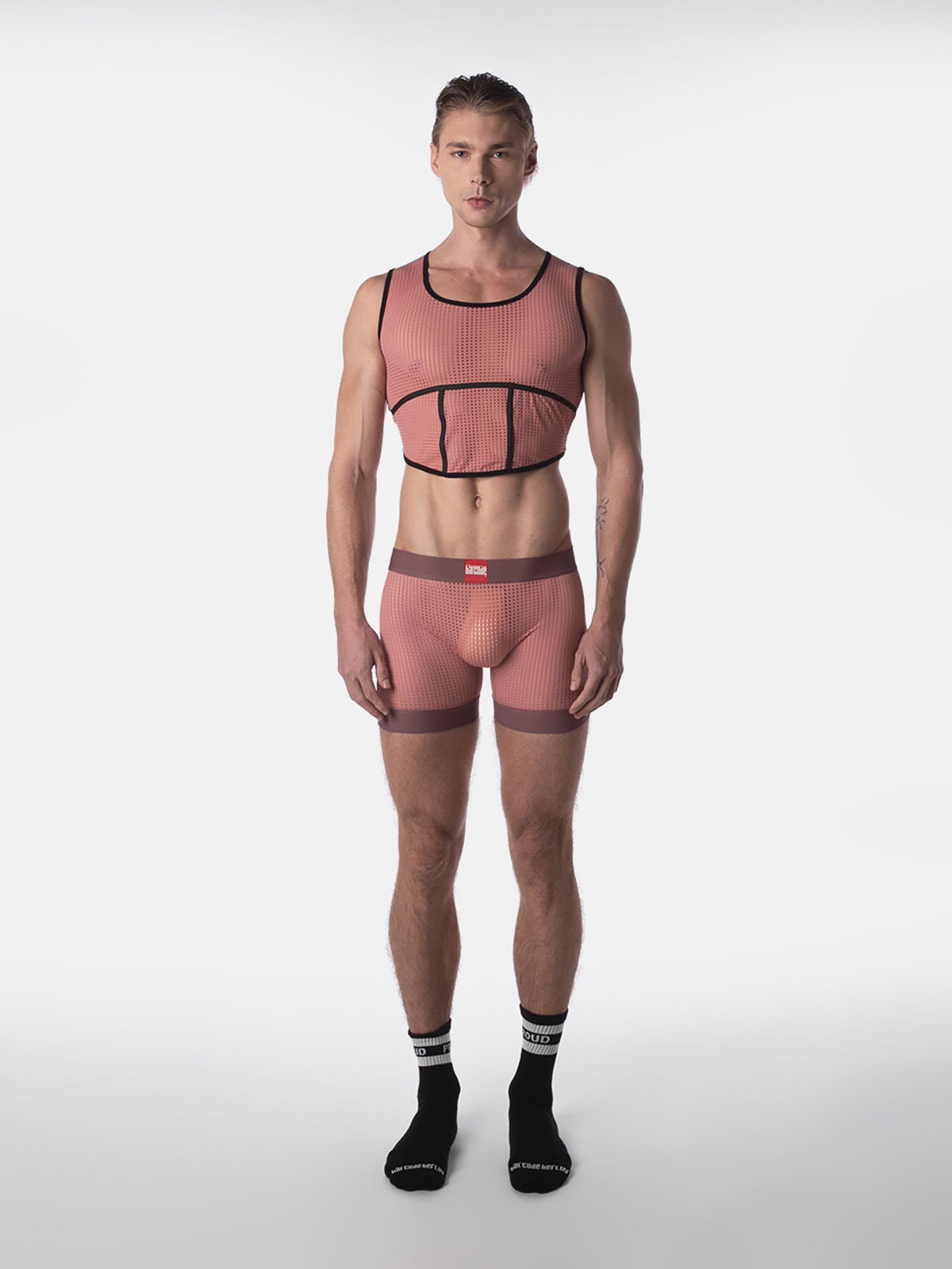 Brunos \ Fashion Sale \ Barcode Berlin \ Mesh Short Rupo | Brownishpurple