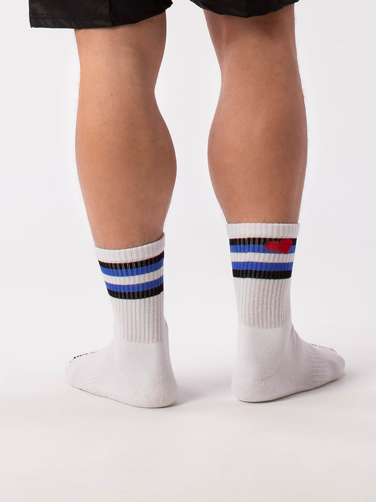 Brunos \  \ Barcode Berlin \ Half Socks Leather | White