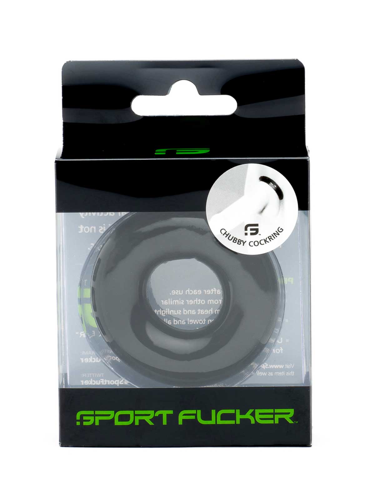 Brunos \ Gummi \ Sport Fucker \ Rubber Cockring | Black