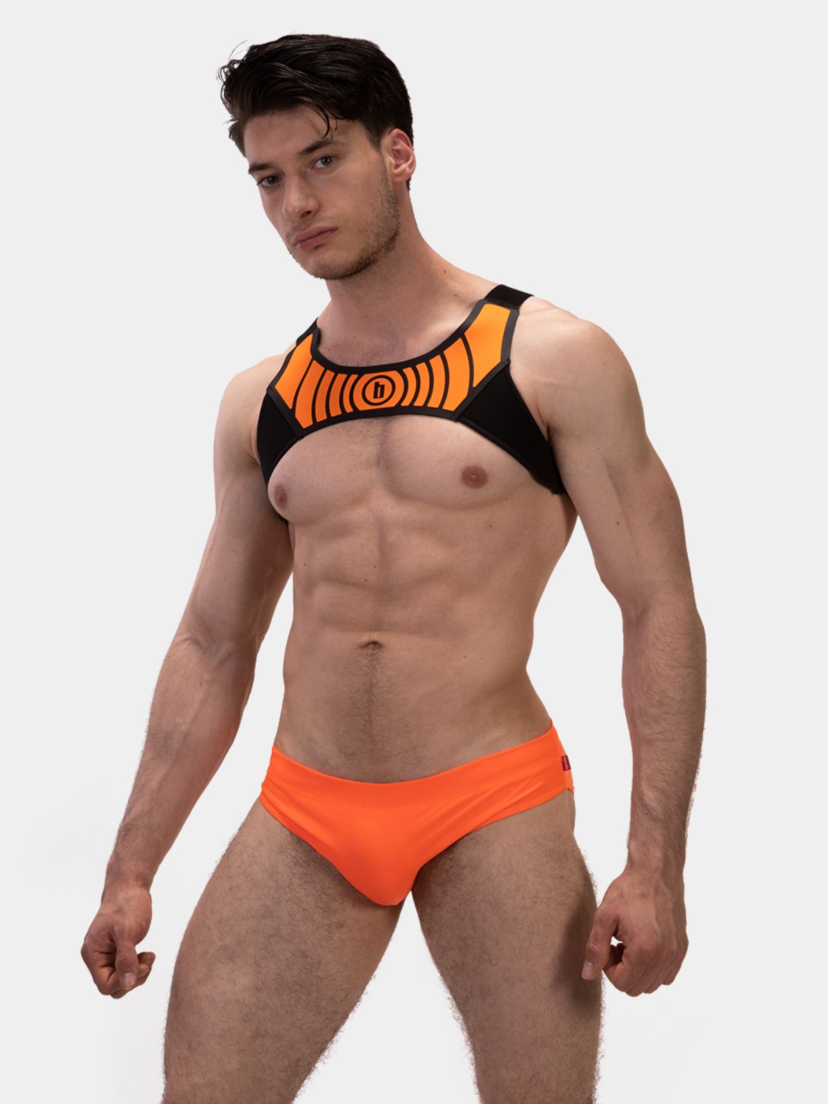 Brunos \ Bekleidung \ Barcode Berlin \ Harness Vacal | Black/Neonorange