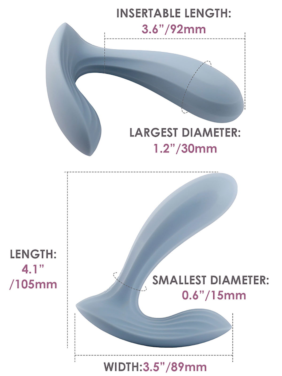 Brunos \ SVAKOM \ SVAKOM \ Erica Dusty Blue Wearable Vibrator with App