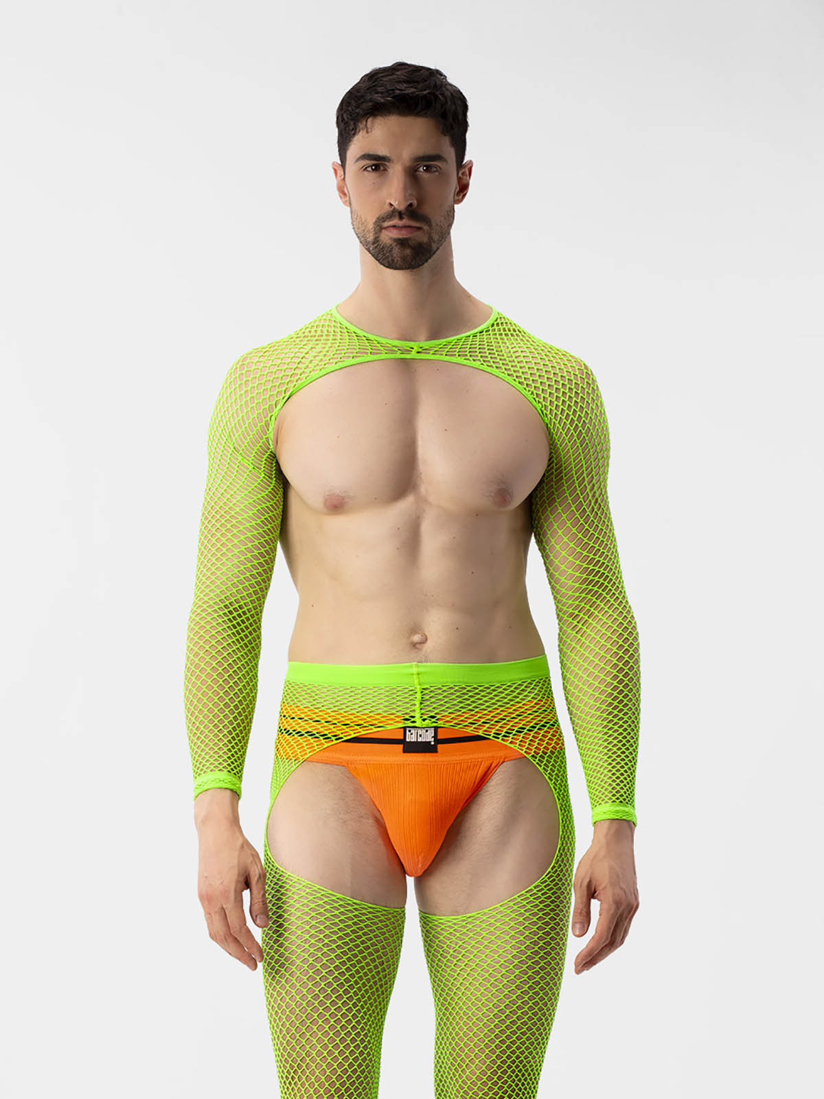 Brunos \ Neu \ Barcode Berlin \ Fishnet Sleeves Poggio | Neongreen