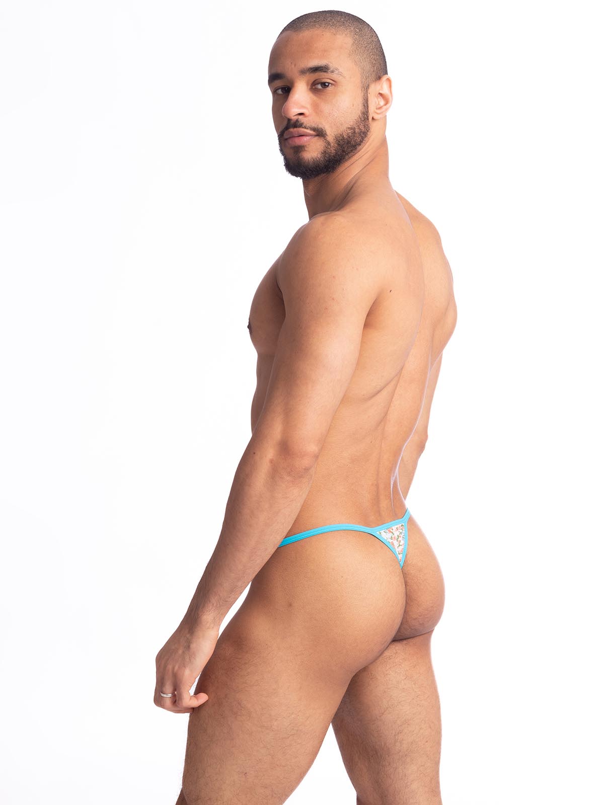 Brunos \ Strings | Tangas | Thongs \ L'homme Invisible \ Striptease Thong Lit de Fleurs | Print