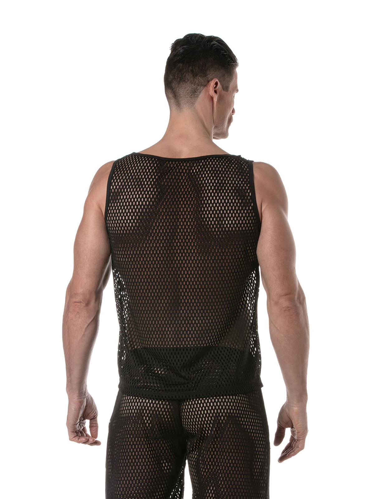 Brunos \  \ TOF Paris \ See Through Mesh Tank Top | Black