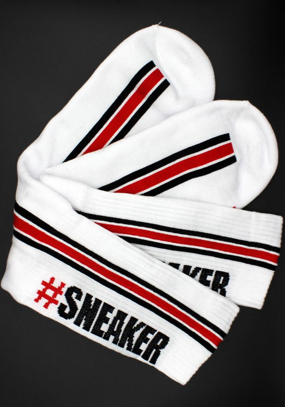 Brunos \ Sk8erboy \ Sk8erboy \ Sk8terboy #Sneakerporn Socks | White/Red