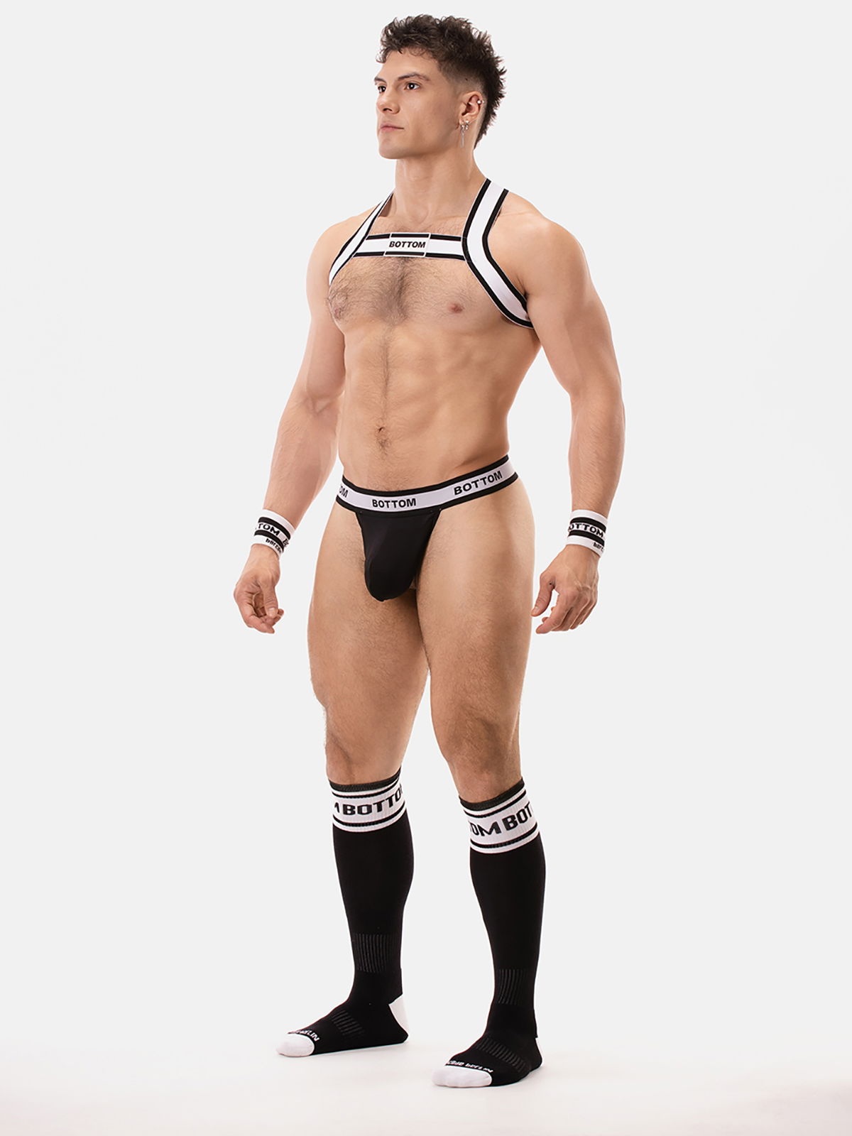 Brunos \ Jocks \ Barcode Berlin \ Jockstrap BOTTOM | Black/White