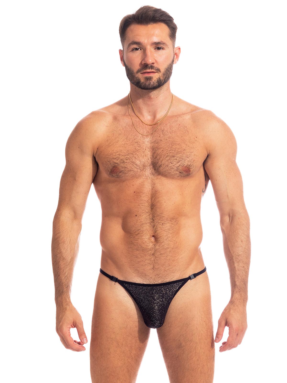 Brunos \ Strings | Tangas | Thongs \ L'homme Invisible \ Striptease Thong Fauves de Nuit | Black