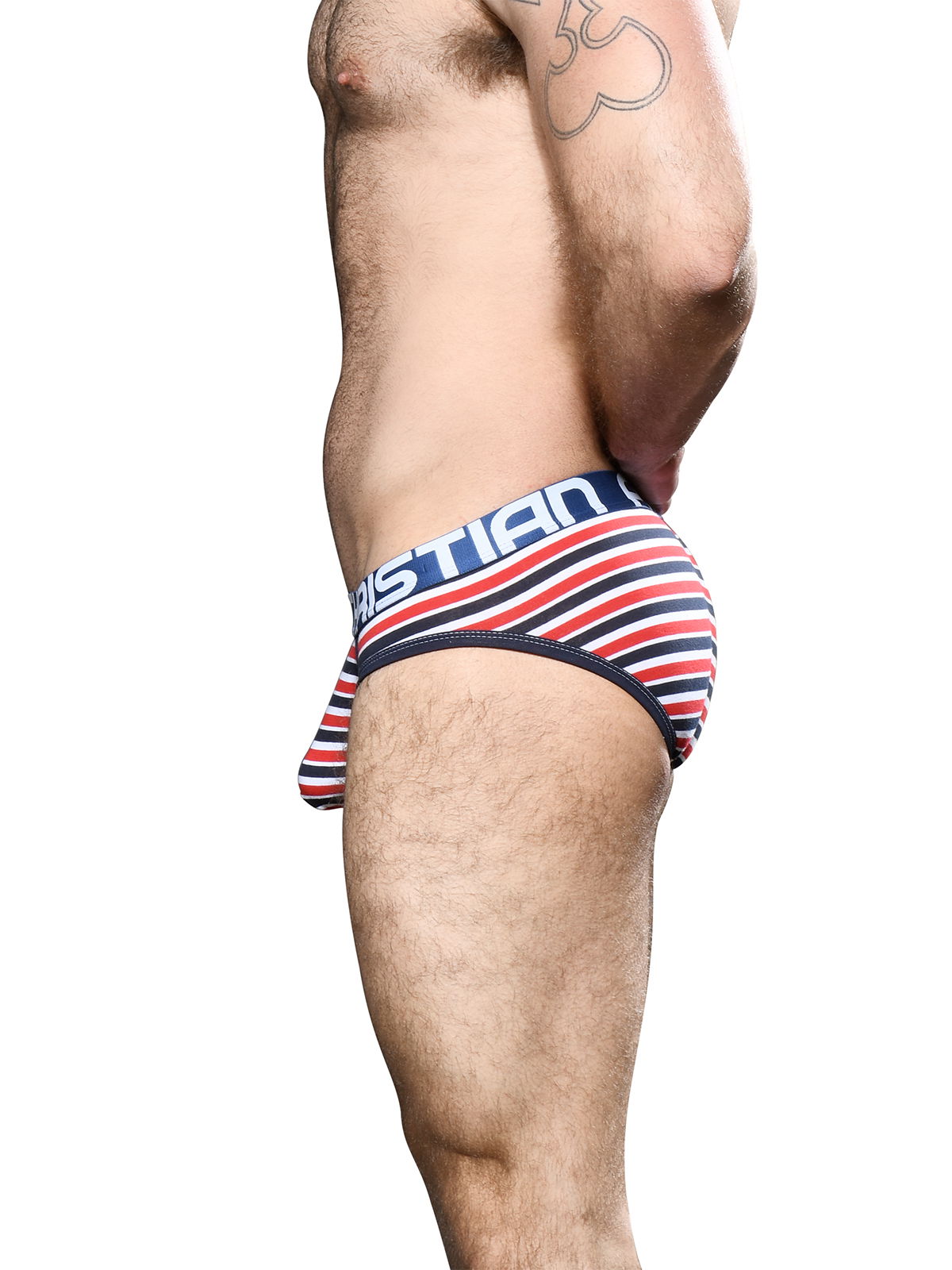 Brunos \  \ Andrew Christian \ Andrew Christian Avalon Stripe Brief w/Almost Naked