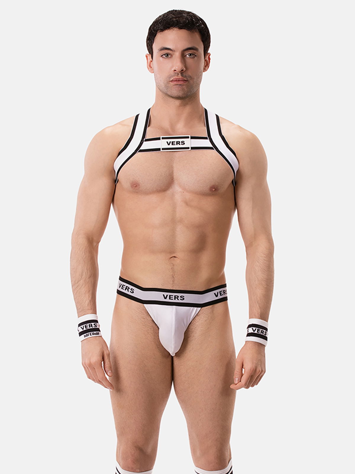 Brunos \  \ Barcode Berlin \ Suspender Slip VERS | White/Black