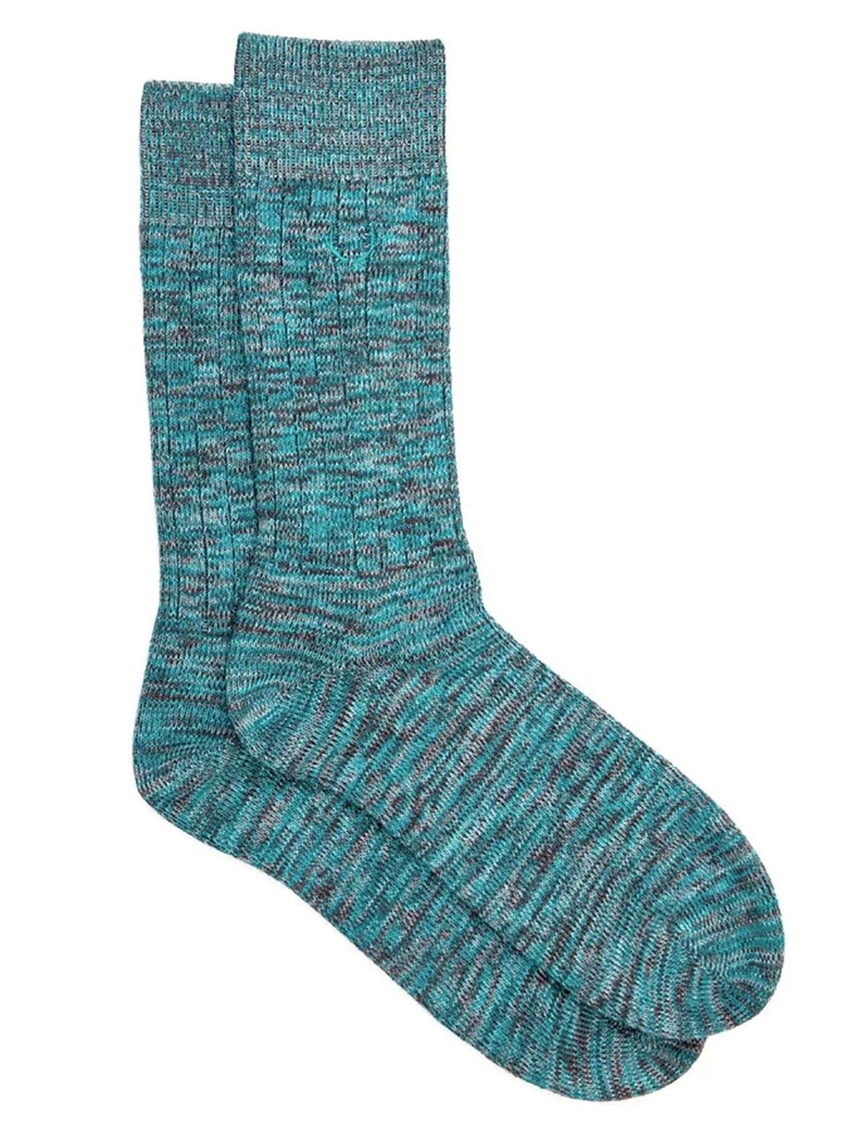 Brunos \ Bluebuck \  \ Melange Socks | Turquoise/Grey