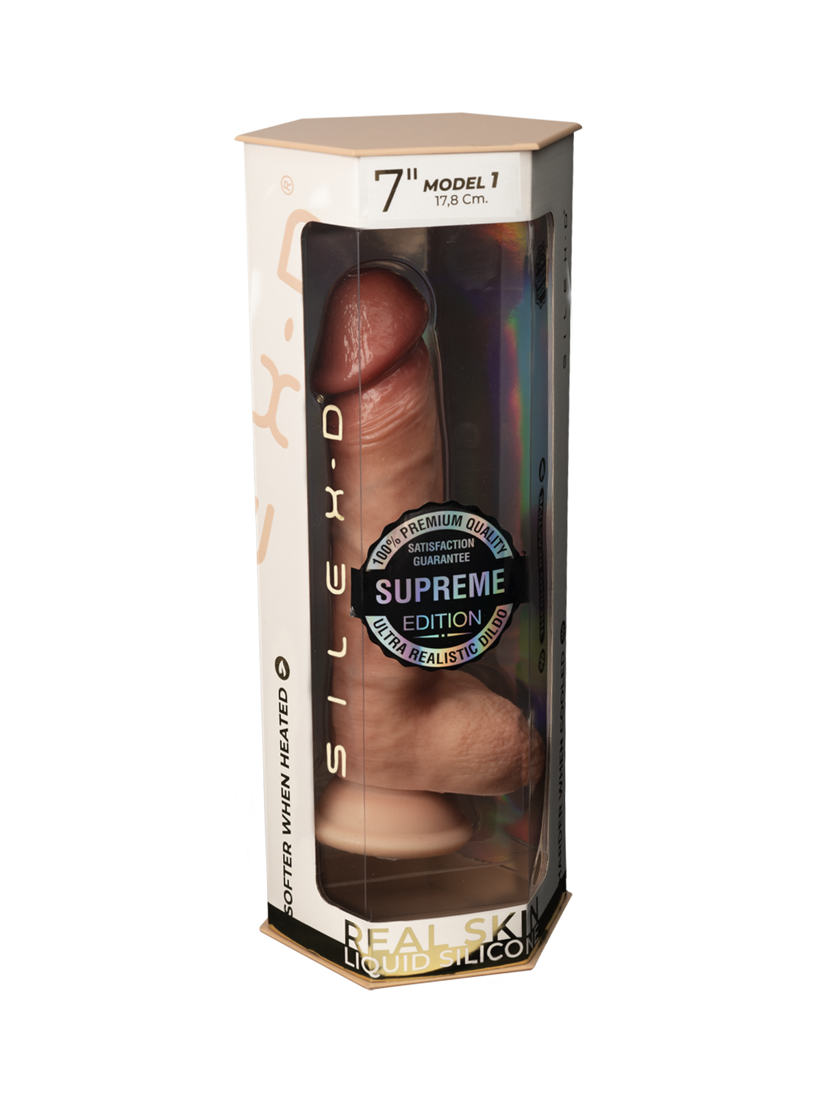 Brunos \ Dildos \ SILEXD \ Real Skin Supreme Dildo | 17,8 cm | Flesh