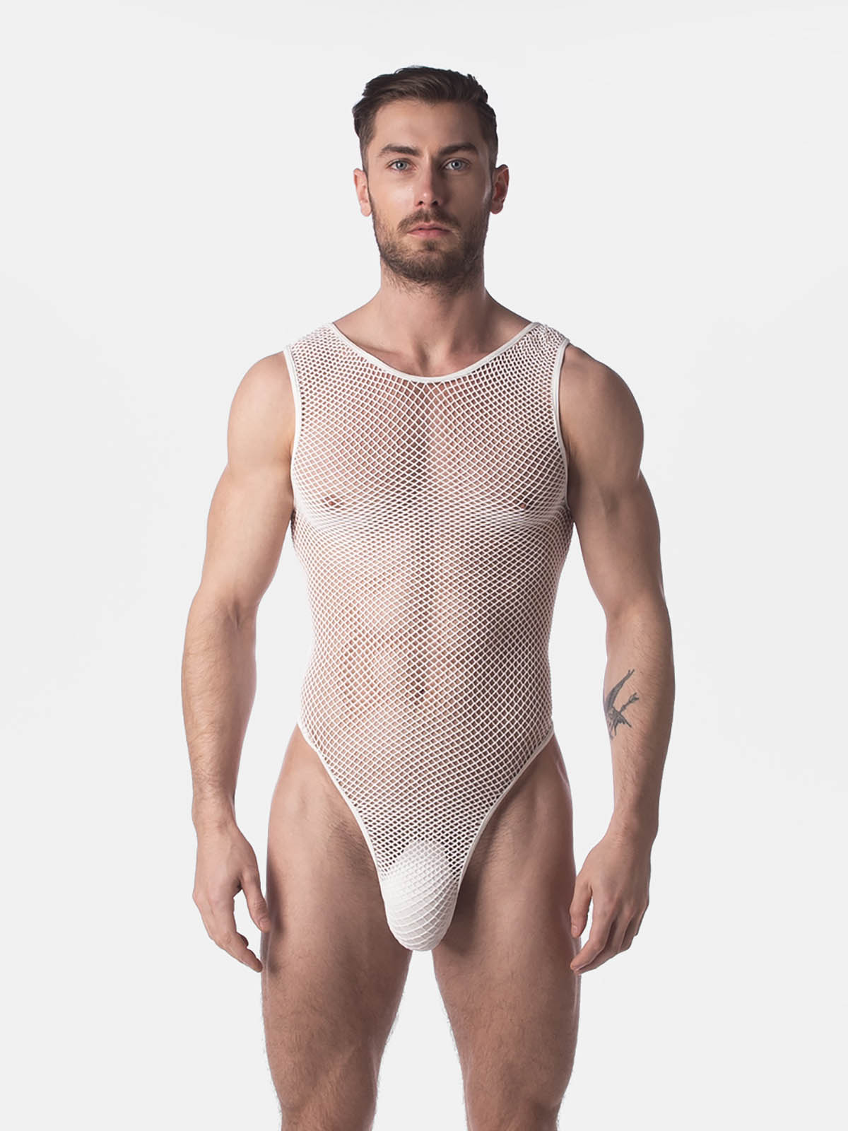 Brunos \ Fashion Sale \ Barcode Berlin \ Fishnet Body Roma | White